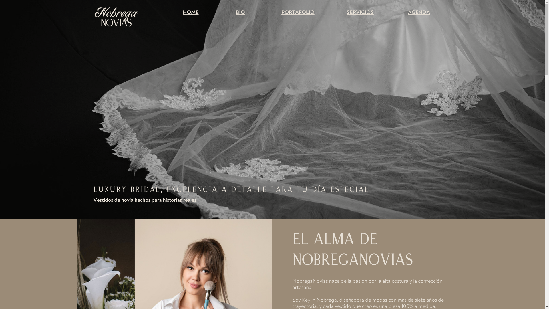 website screenshot of https://nobreganovias.com/