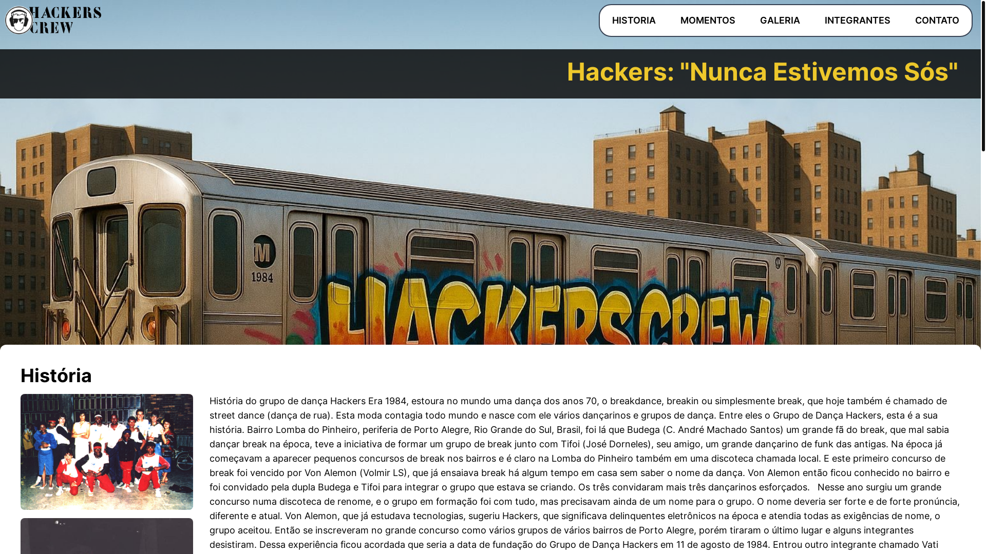 website screenshot of https://hackerscrew.com.br/