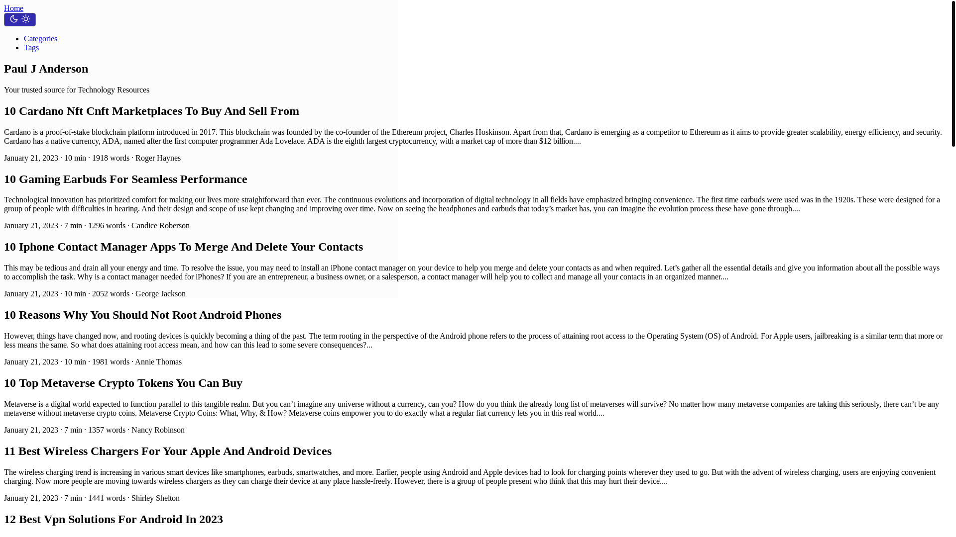 website screenshot of https://pauljandersonh.pages.dev/