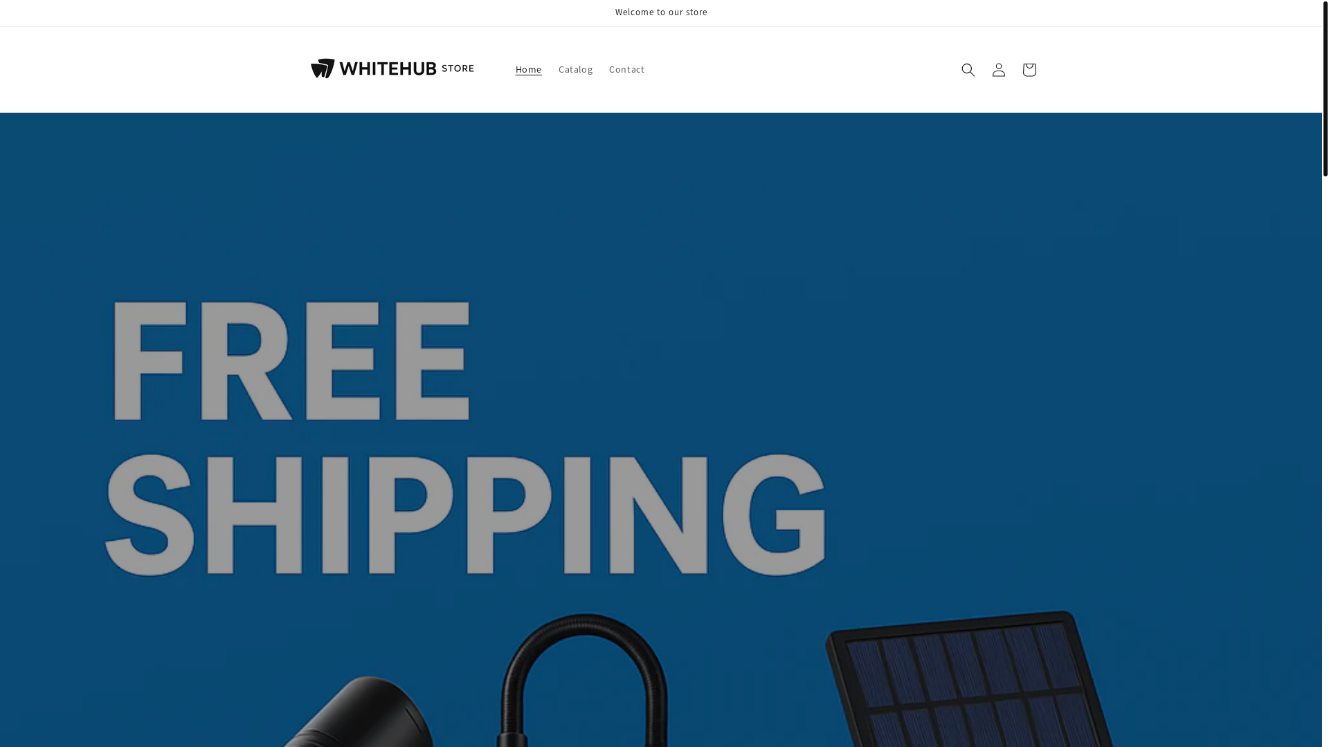 website screenshot of https://whitehubstore.com/