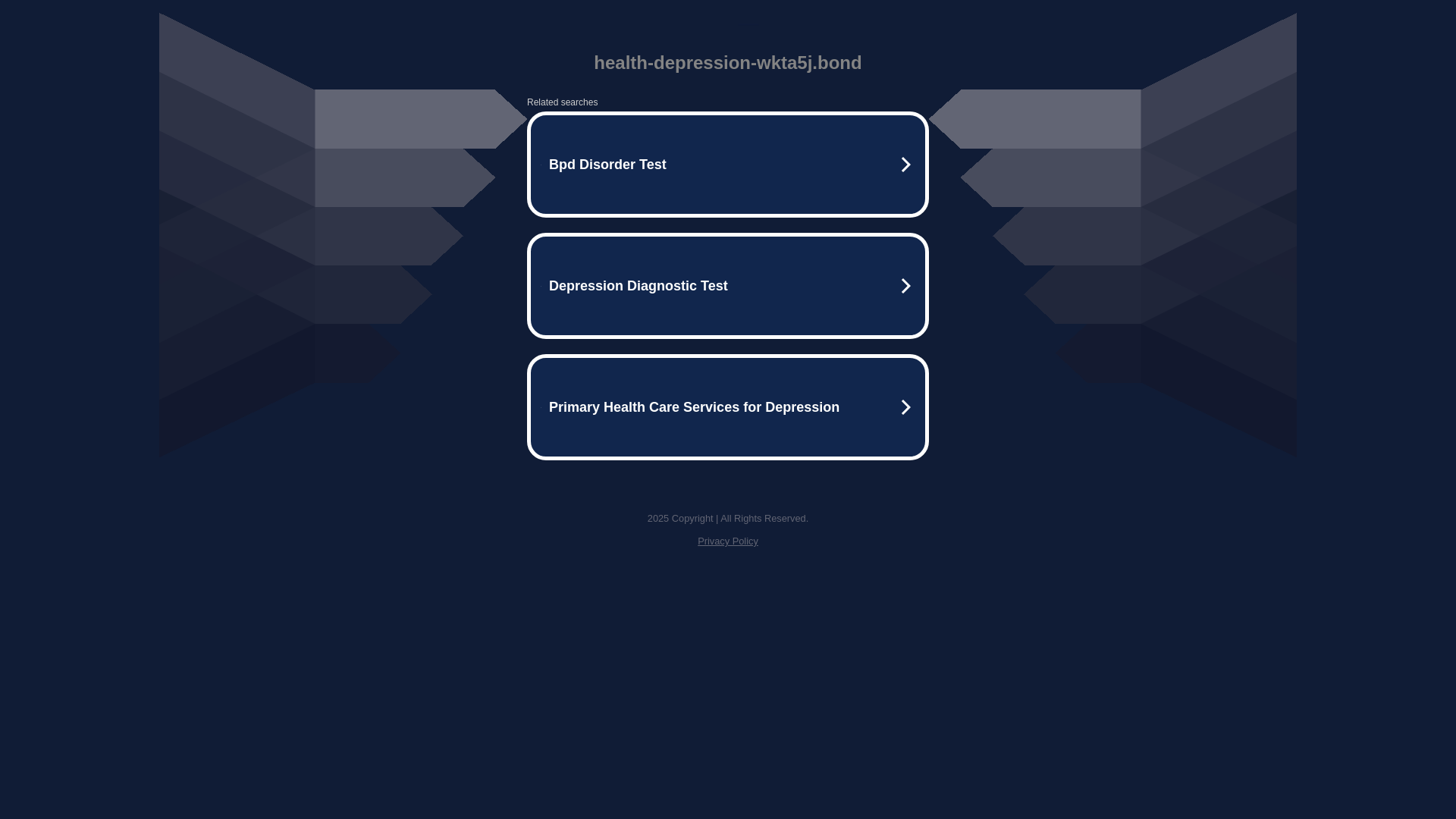 website screenshot of https://health-depression-wkta5j.bond/