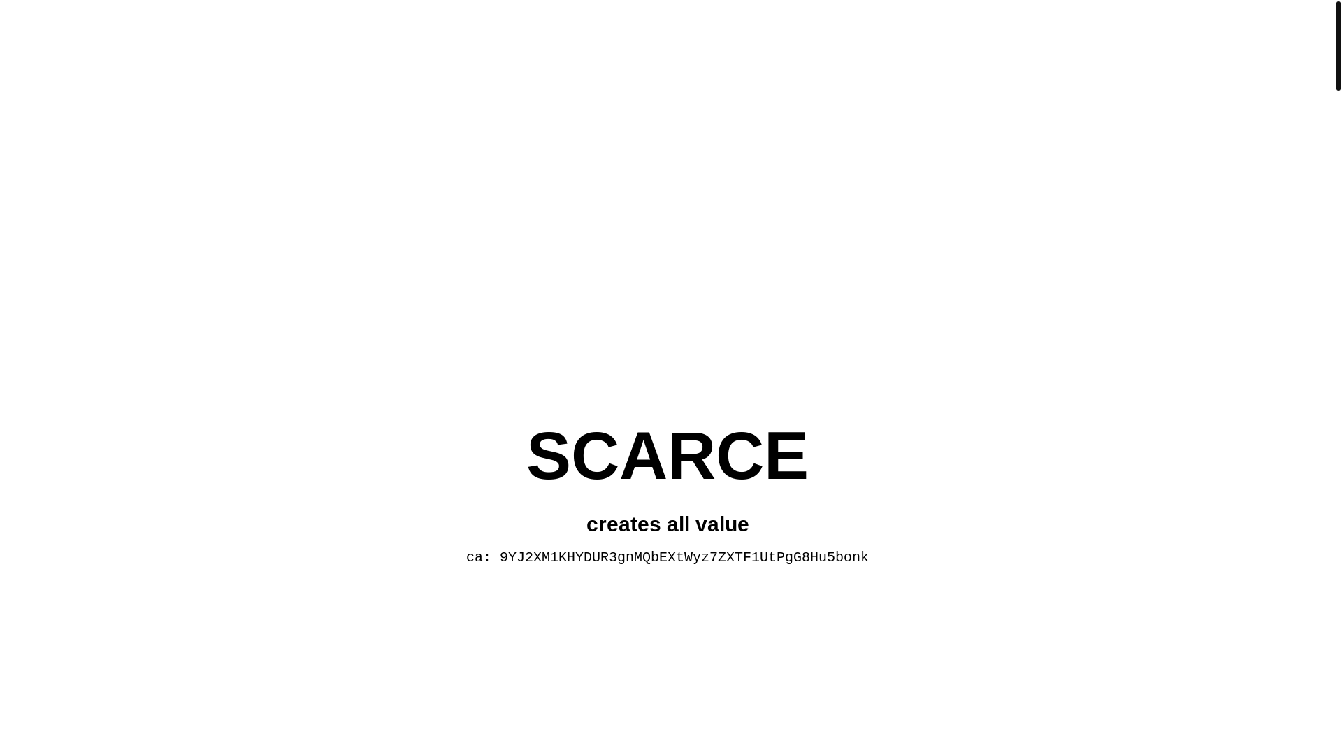 website screenshot of https://scarcecoin.fun/