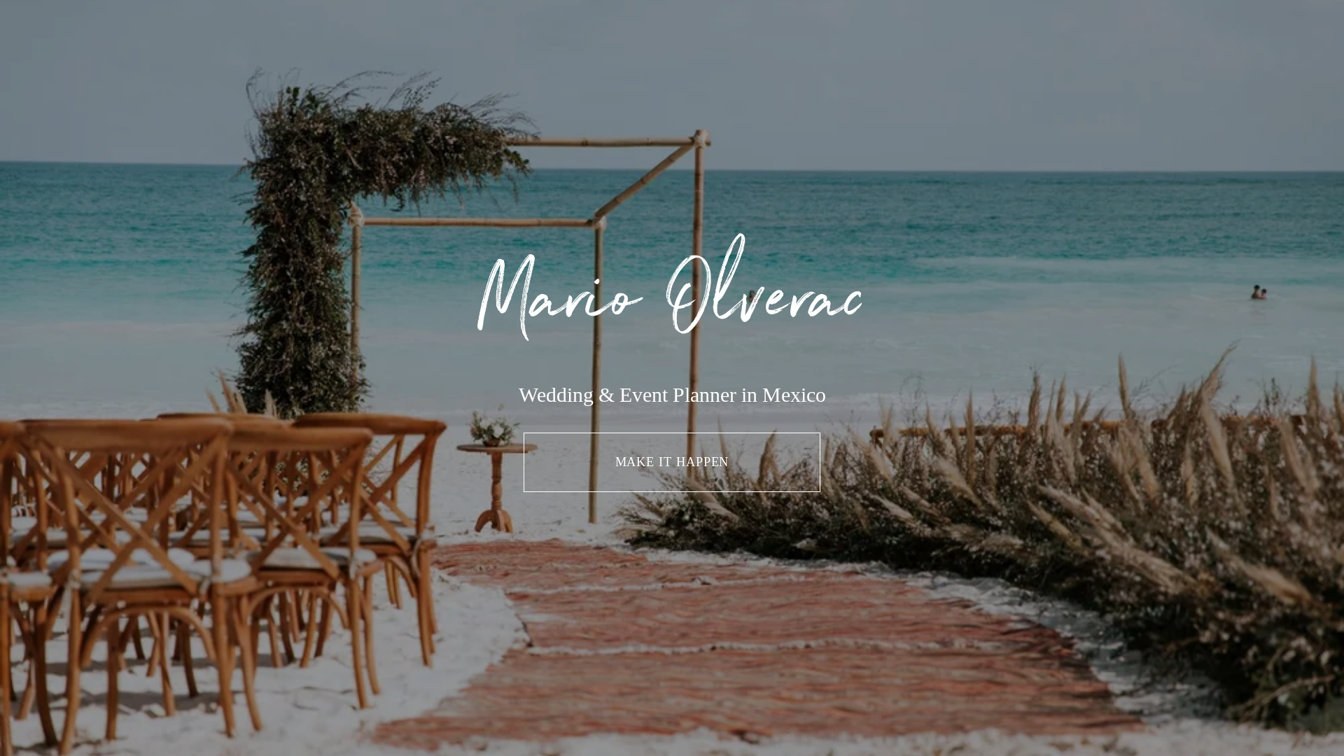 website screenshot of https://marioolveracweddings.com/