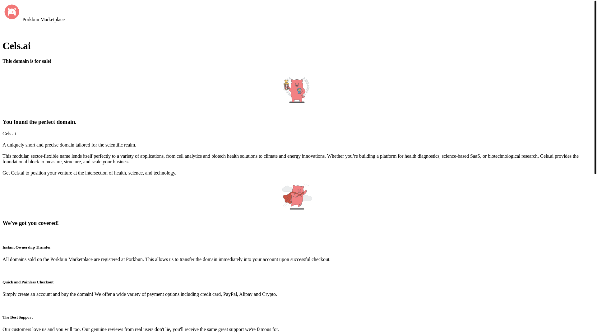 website screenshot of https://cels.ai/