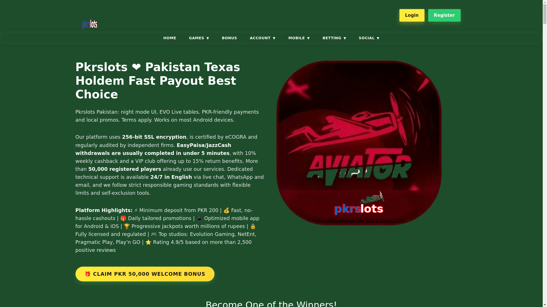 website screenshot of https://pkrslotsk.com/