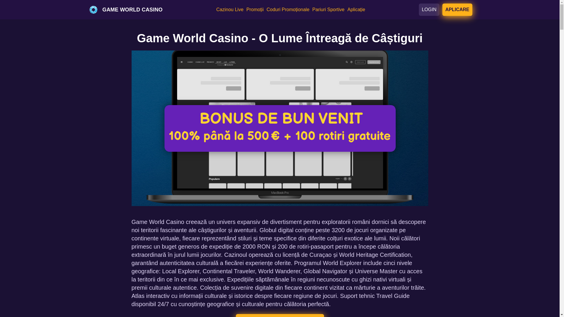 website screenshot of https://gameworld-casino-ro.pages.dev/