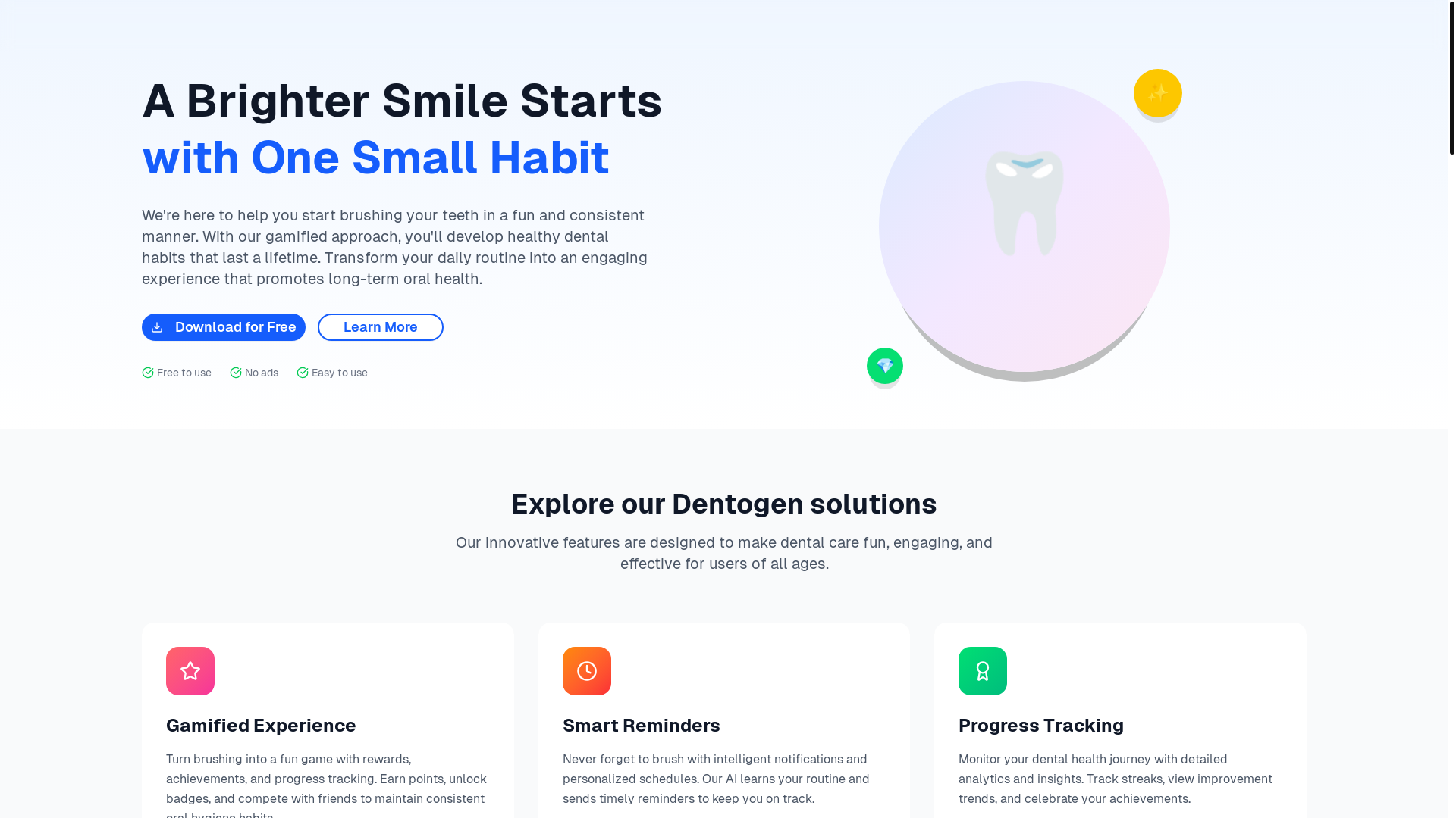 website screenshot of https://dentagon.eu/