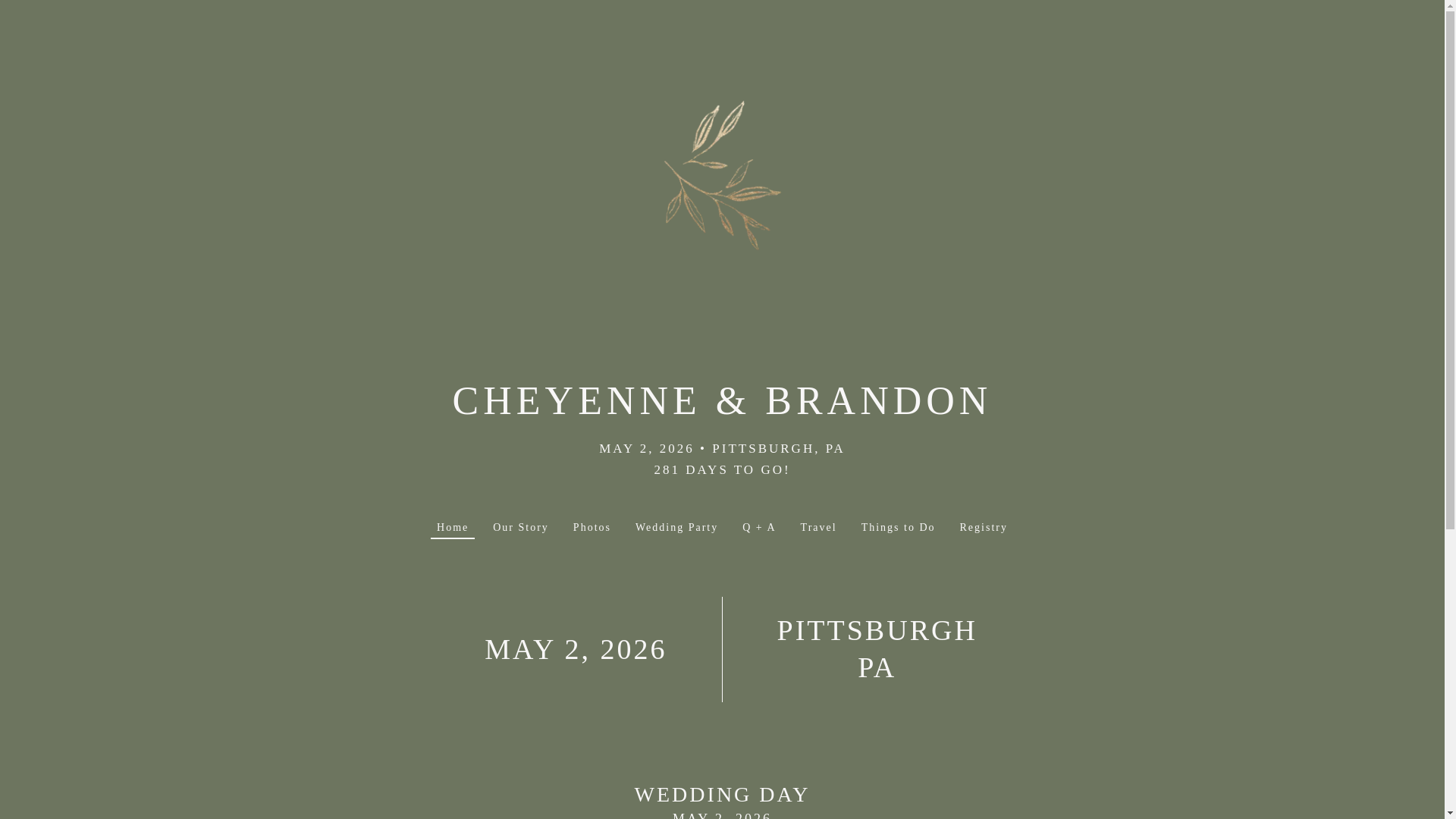 website screenshot of https://mcfaddenpacewedding.com/