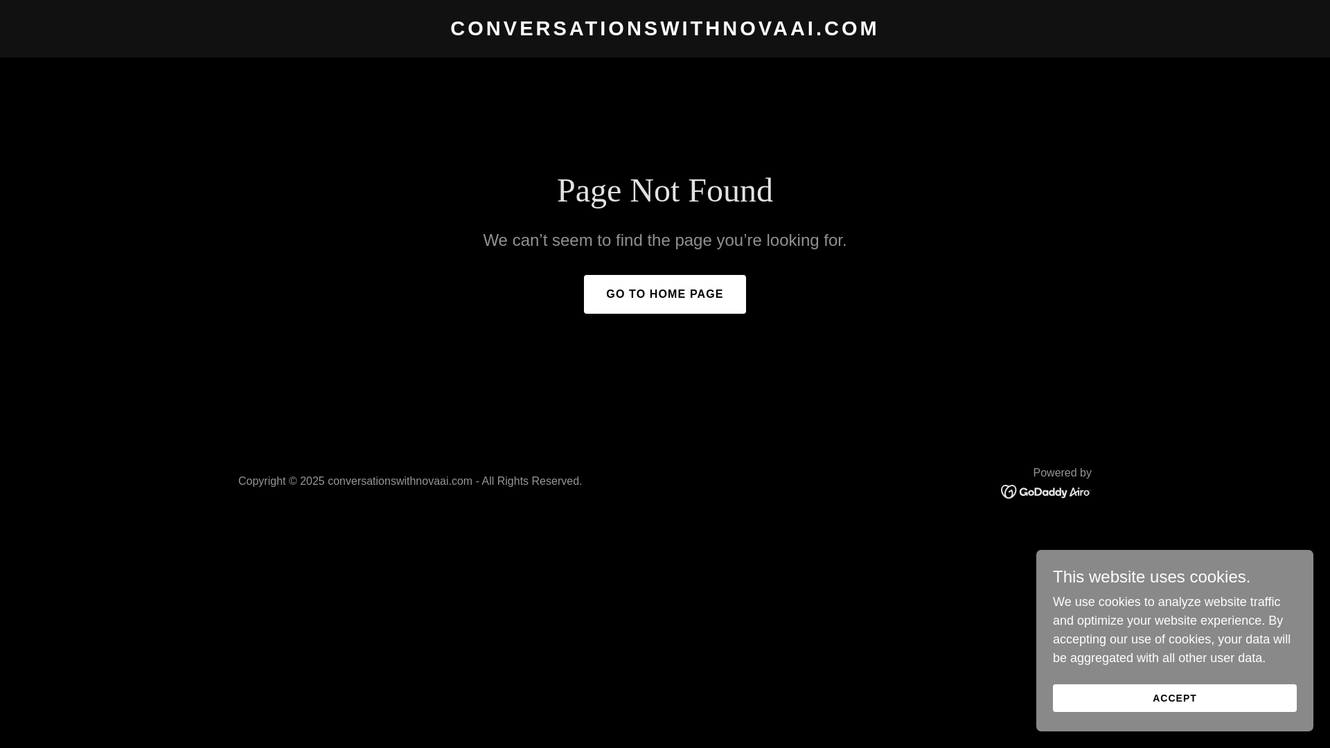 website screenshot of https://conversationswithnovaai.com/