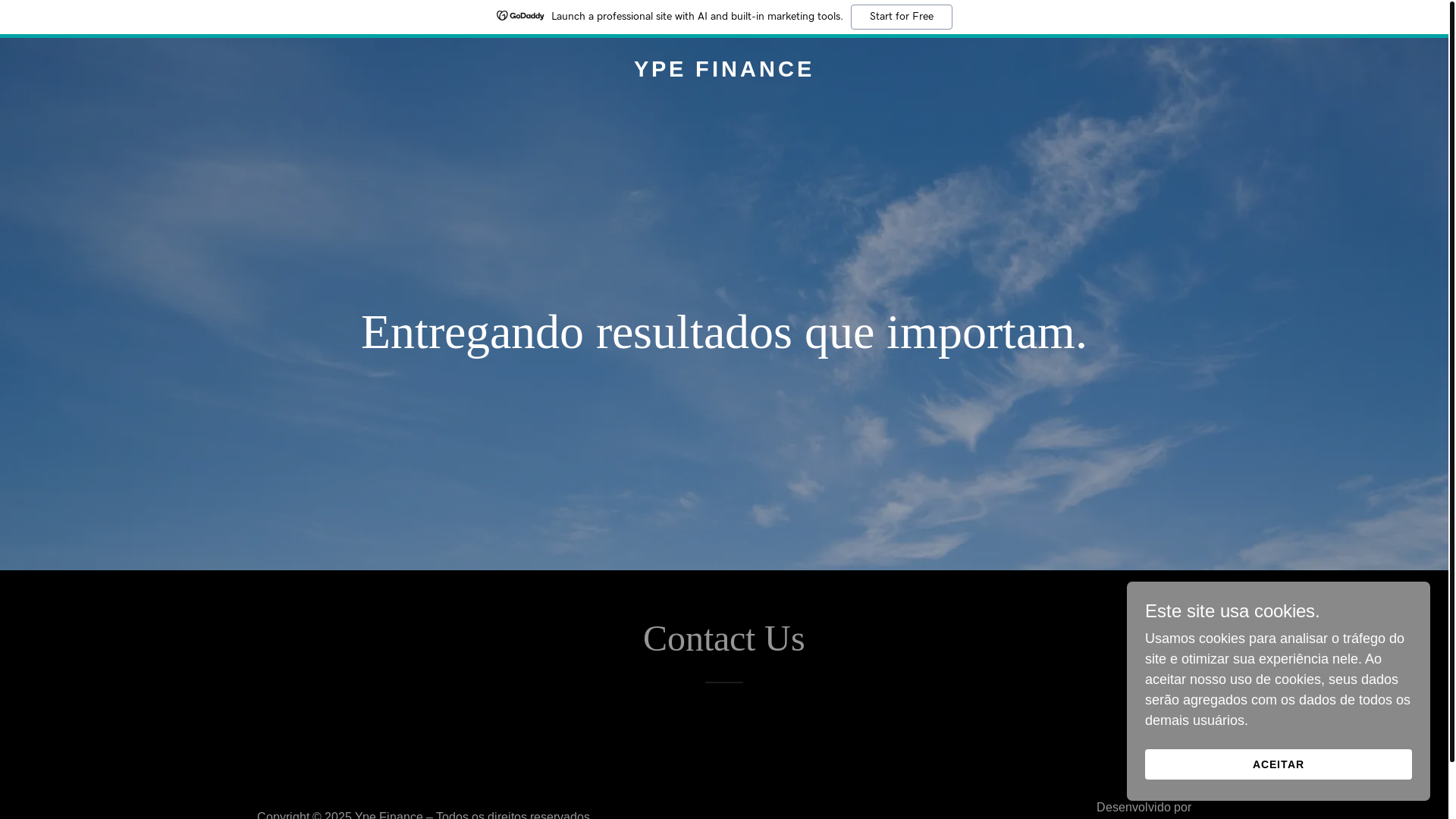 website screenshot of https://ypefinance.online/