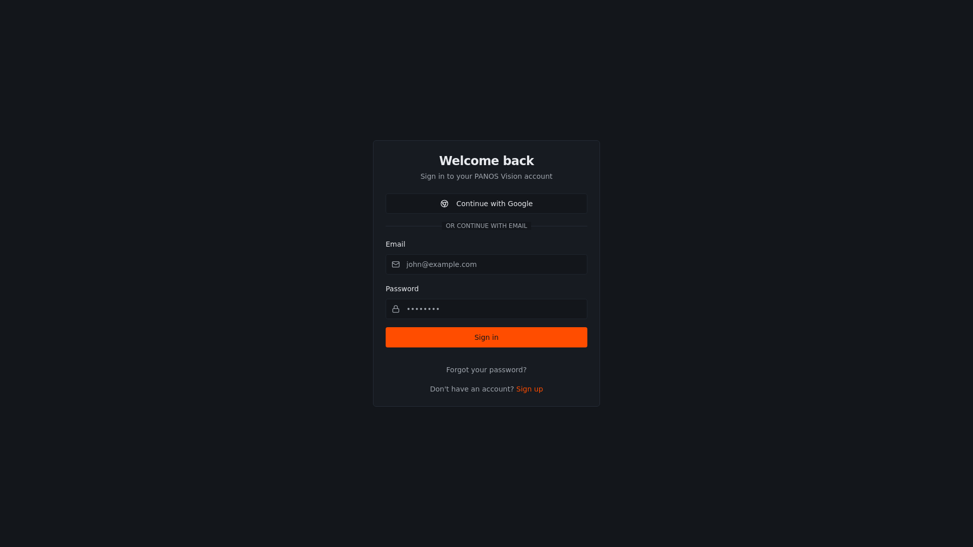 website screenshot of https://panoptica-vision.pages.dev/
