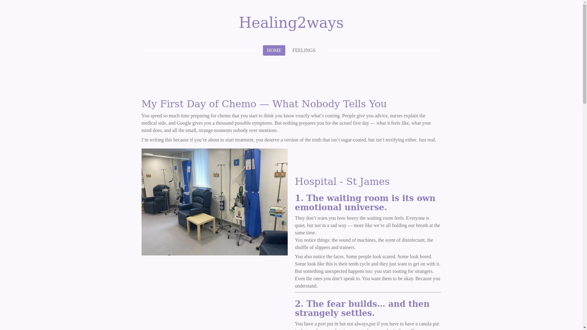 website screenshot of https://healing2ways.com/