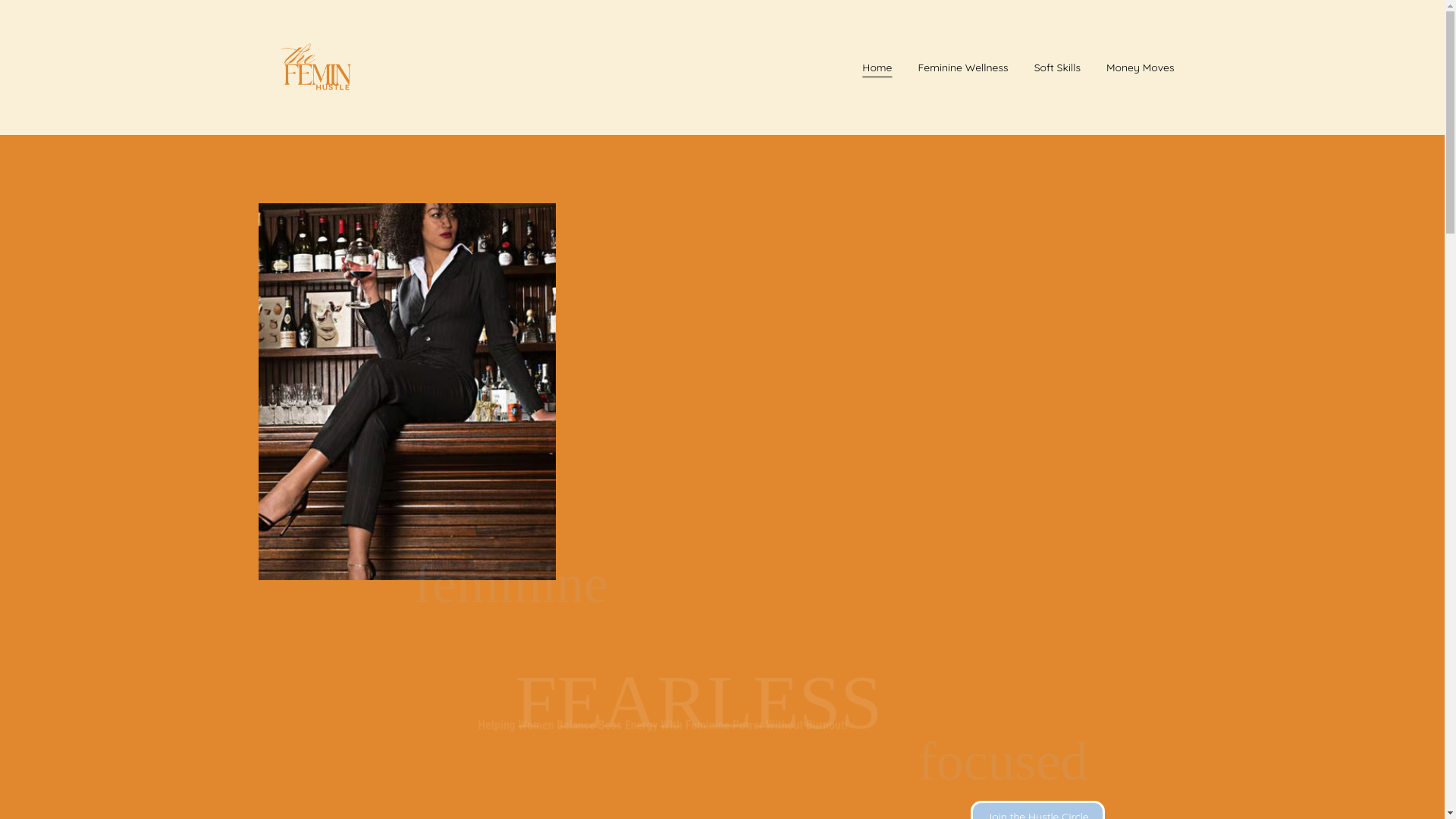 website screenshot of https://thefeminhustle.com/