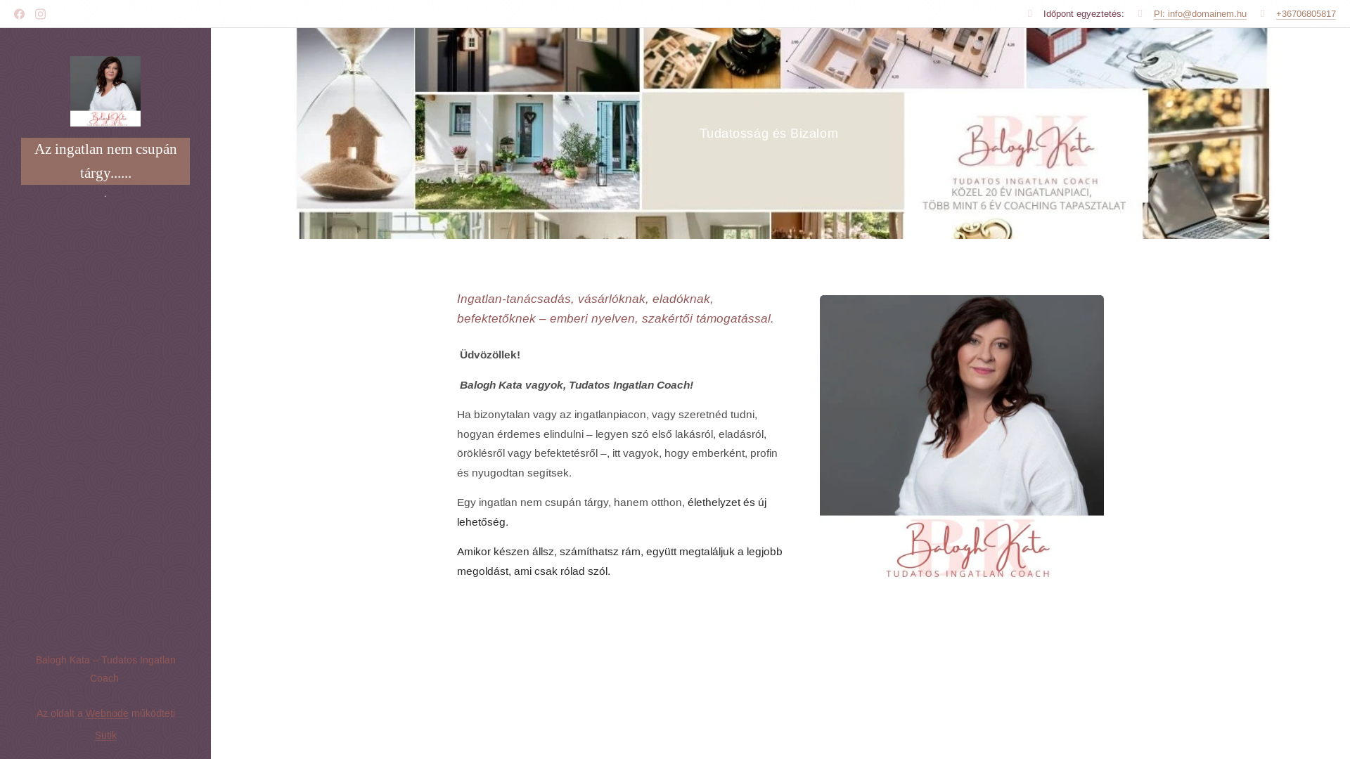 website screenshot of https://tudatosingatlan.hu/