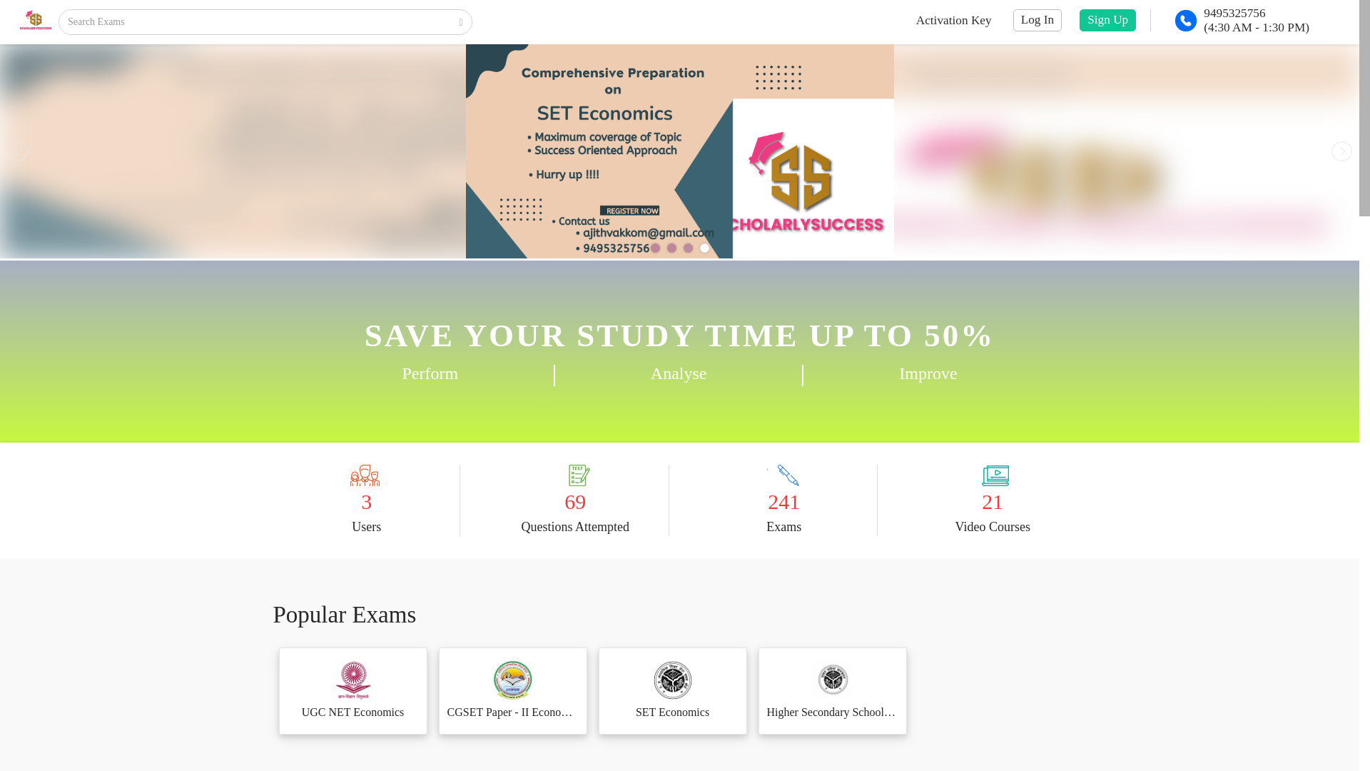 website screenshot of https://scholarlysuccess.in/