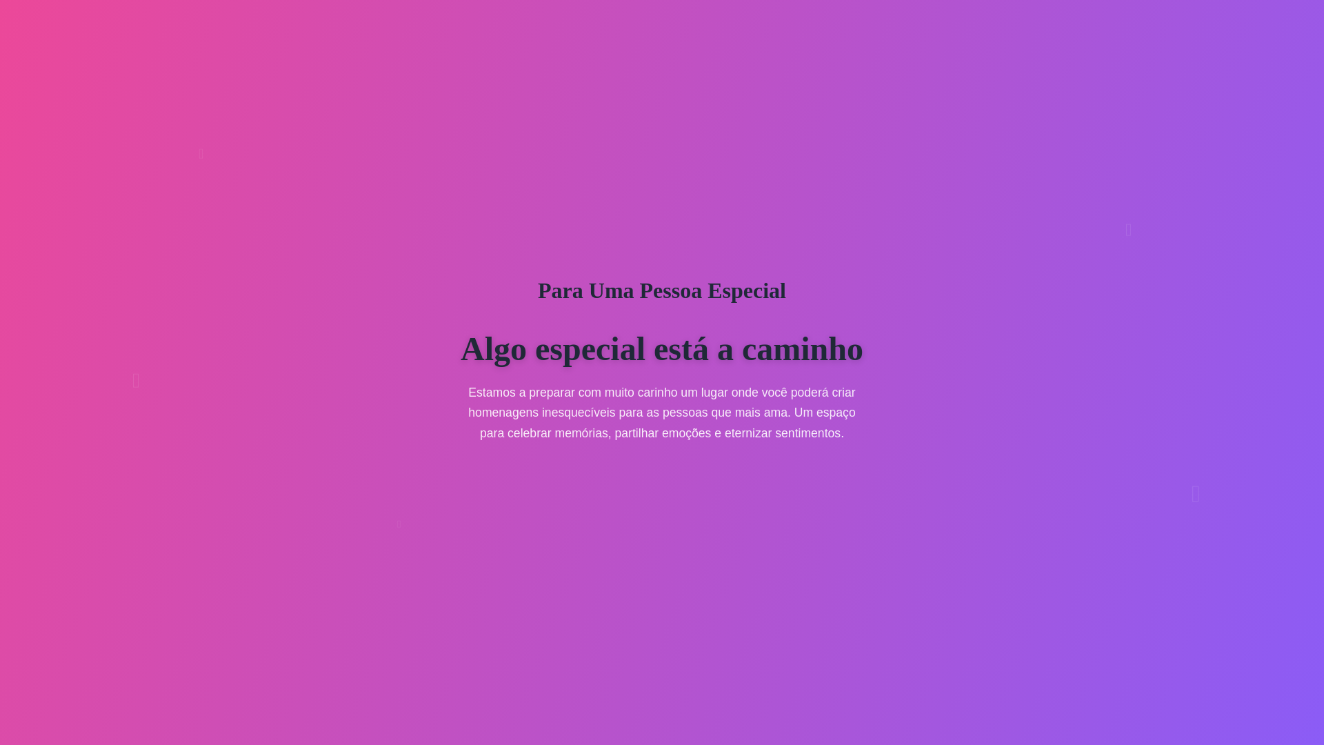 website screenshot of https://paraumapessoaespecial.com.br/