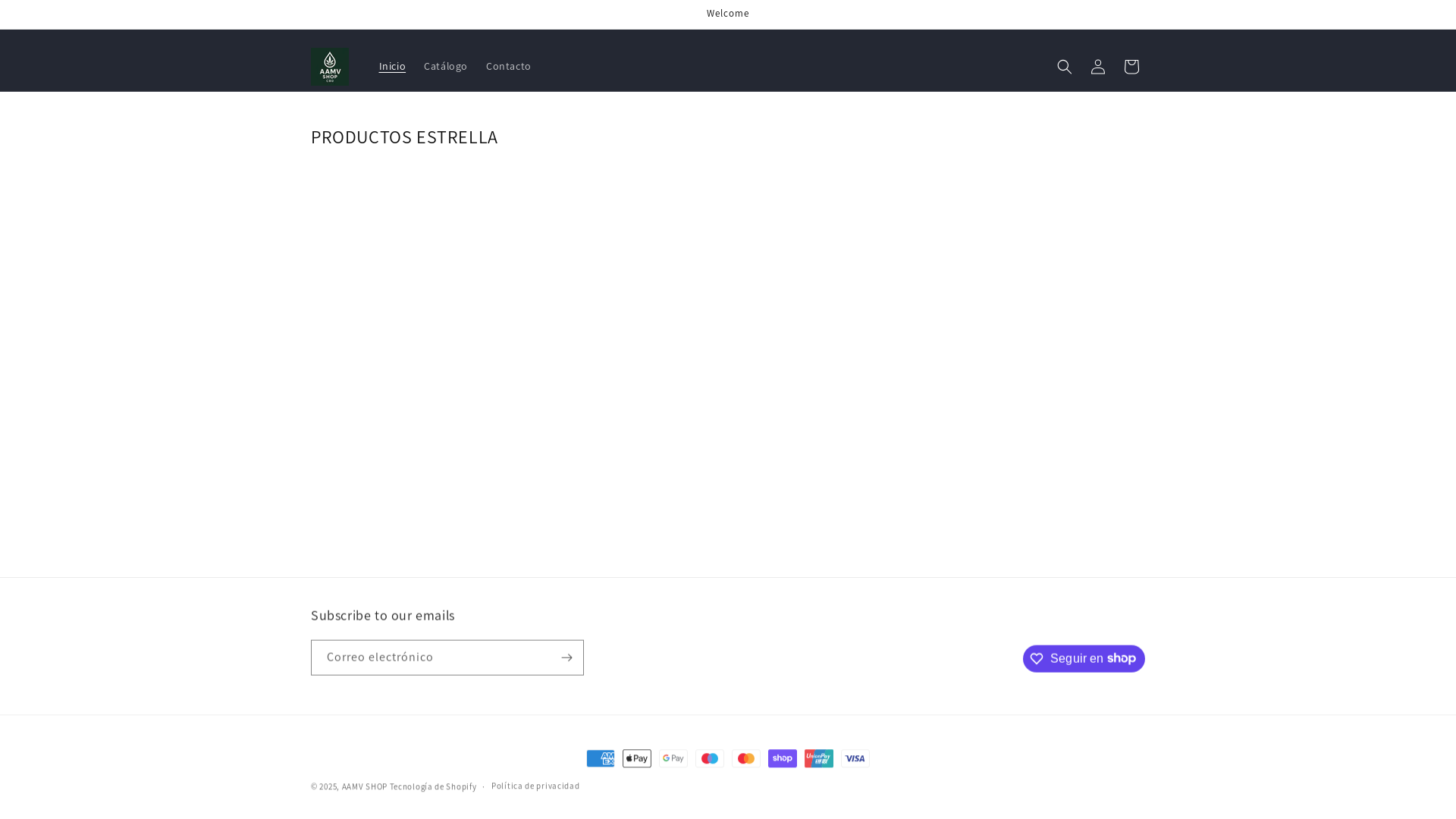website screenshot of https://aamvshop.com/
