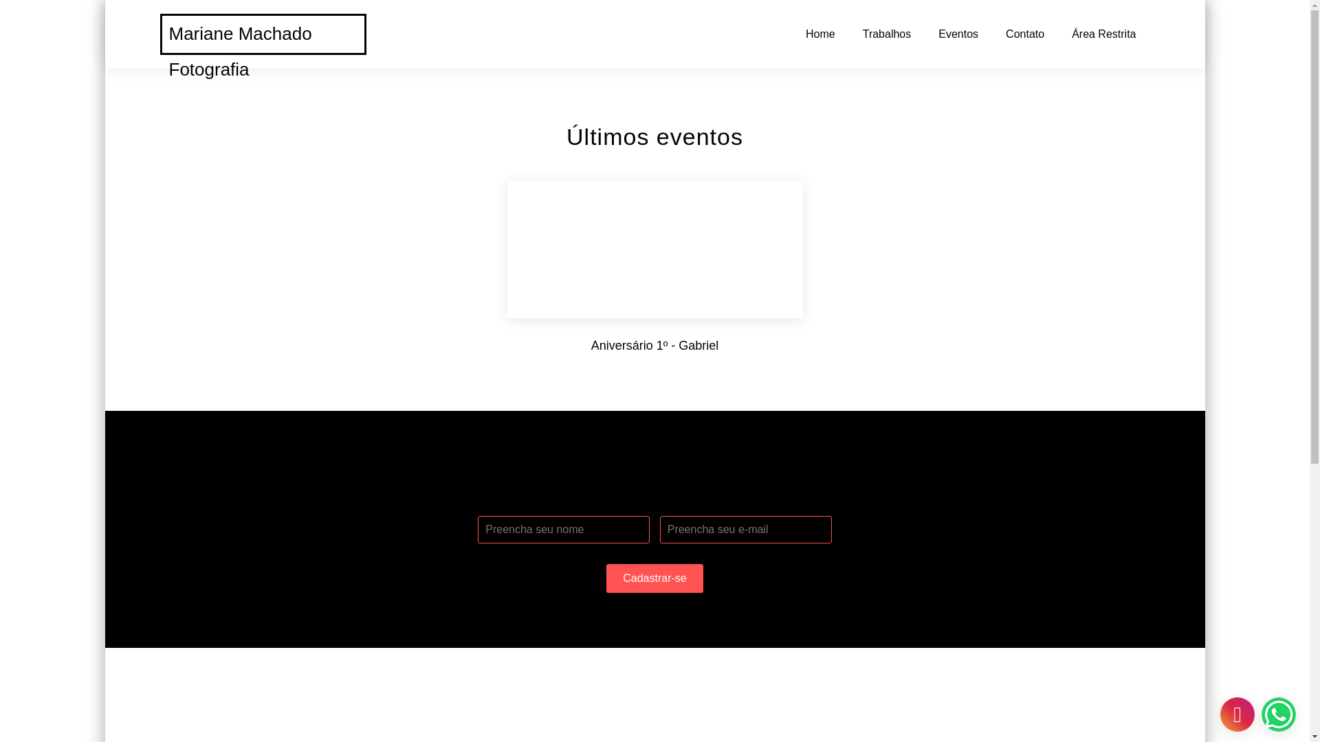 website screenshot of https://marianemachado.com.br/