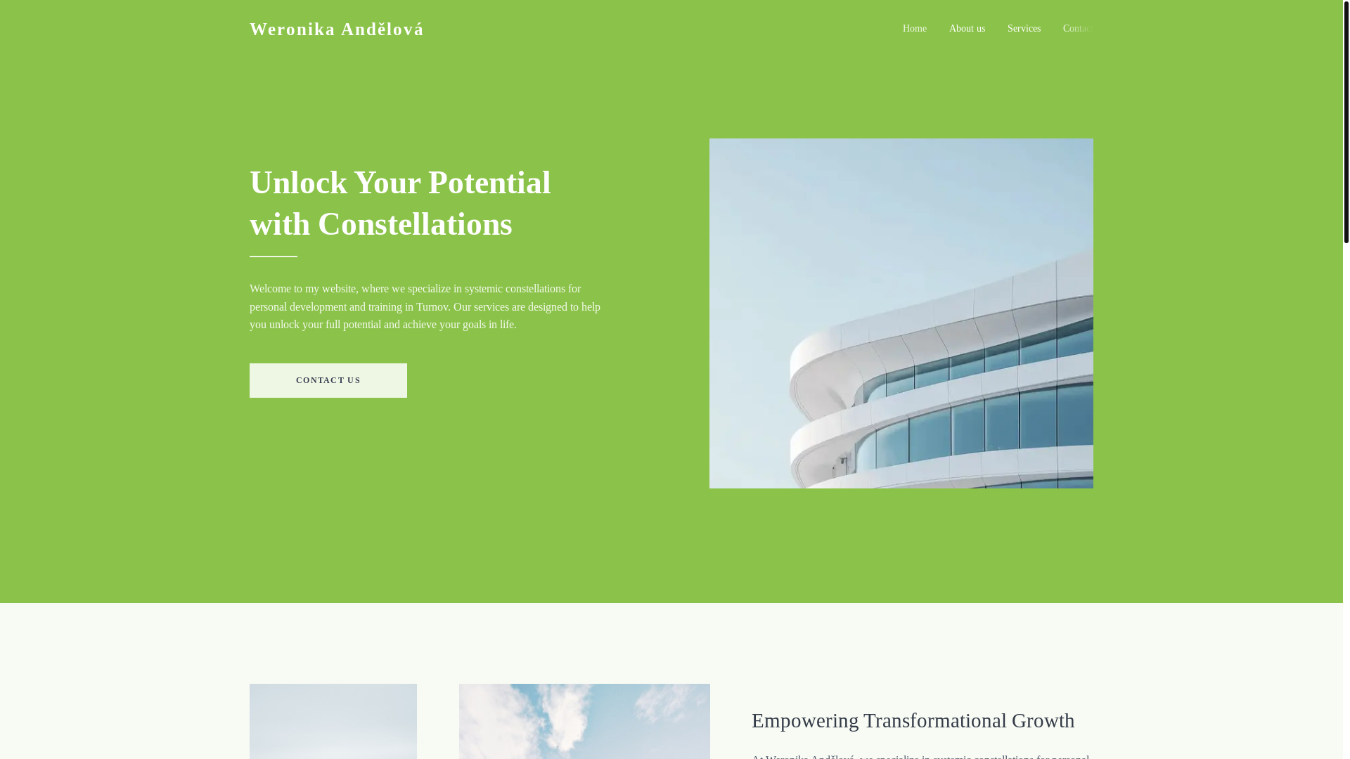 website screenshot of https://andelova.eu/
