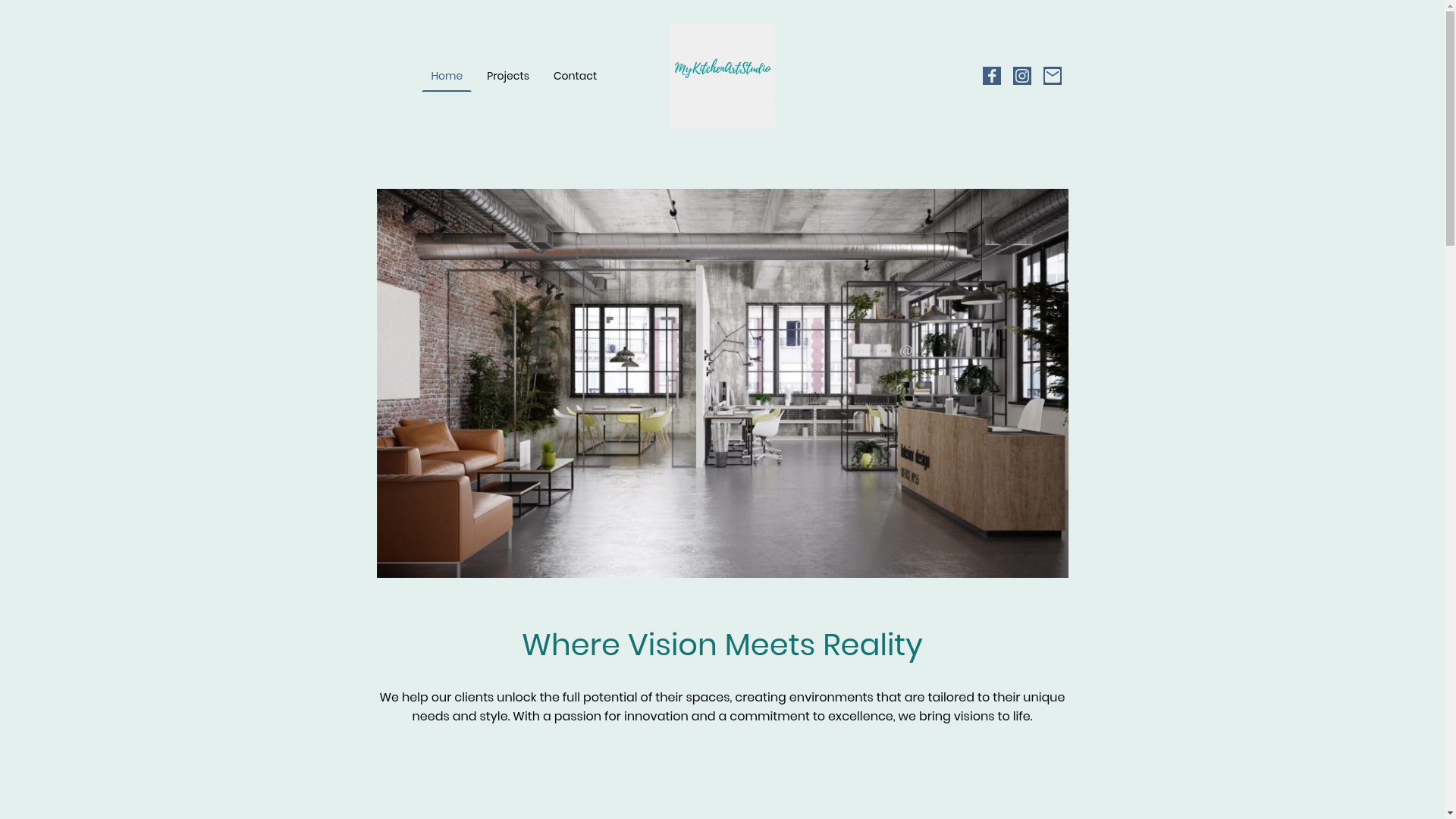 website screenshot of https://mykitchenartstudio.co.uk/