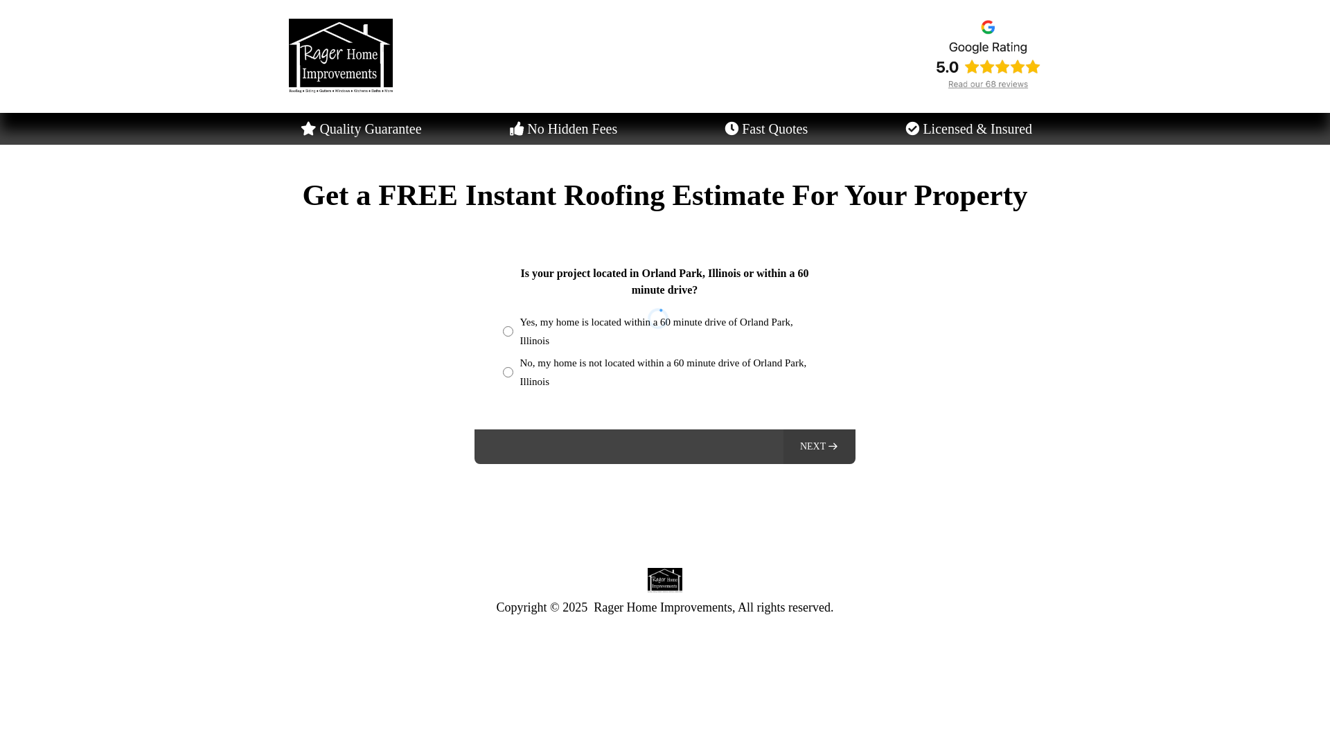 website screenshot of https://ragerhomeimprovementss.com/