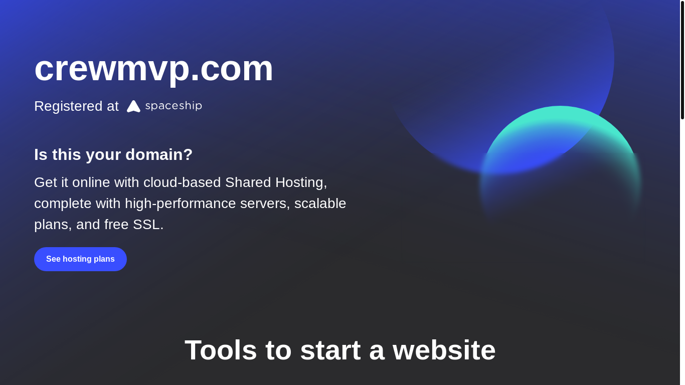 website screenshot of https://crewmvp.com/