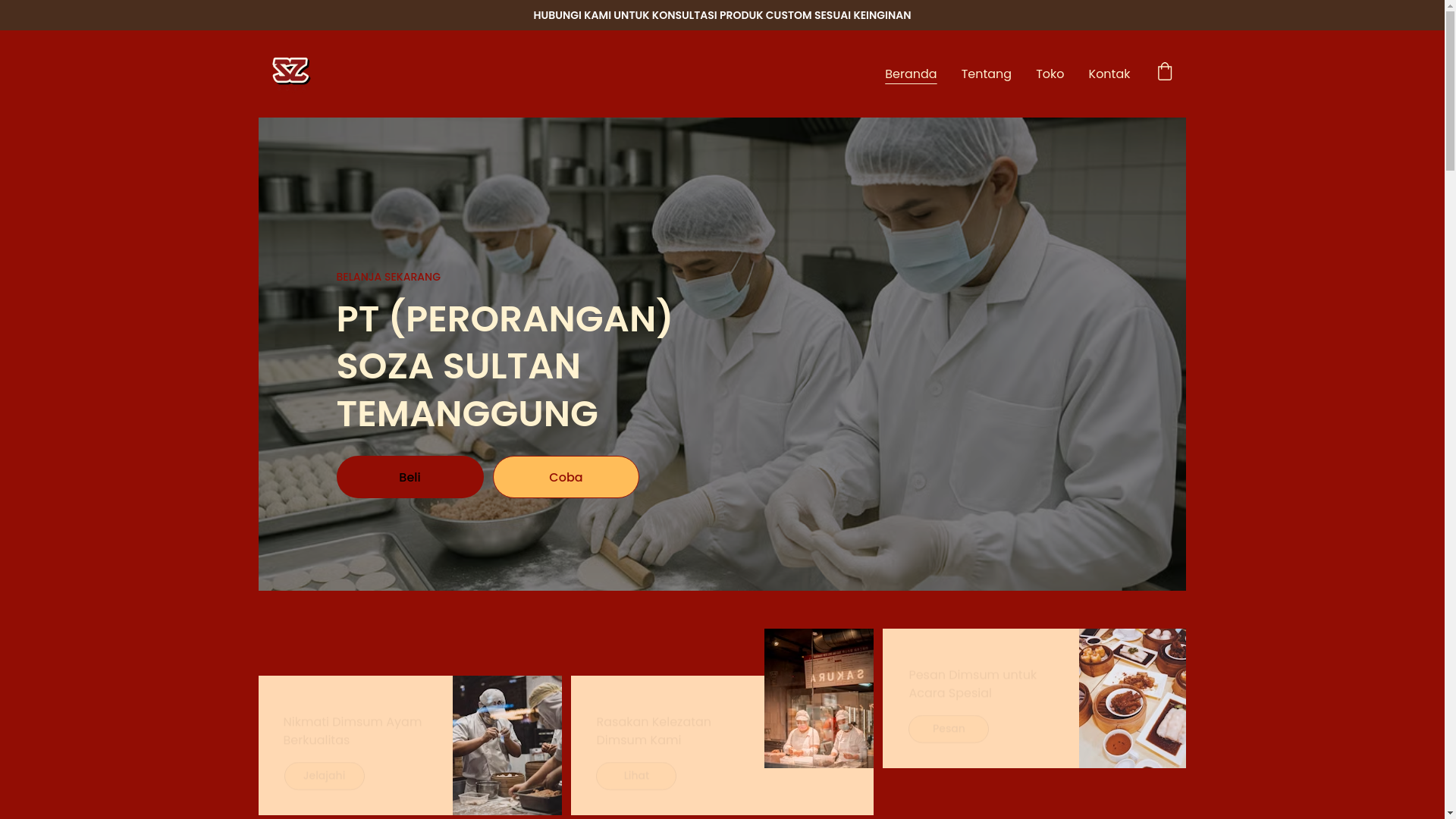 website screenshot of https://sozasultantemanggung.com/