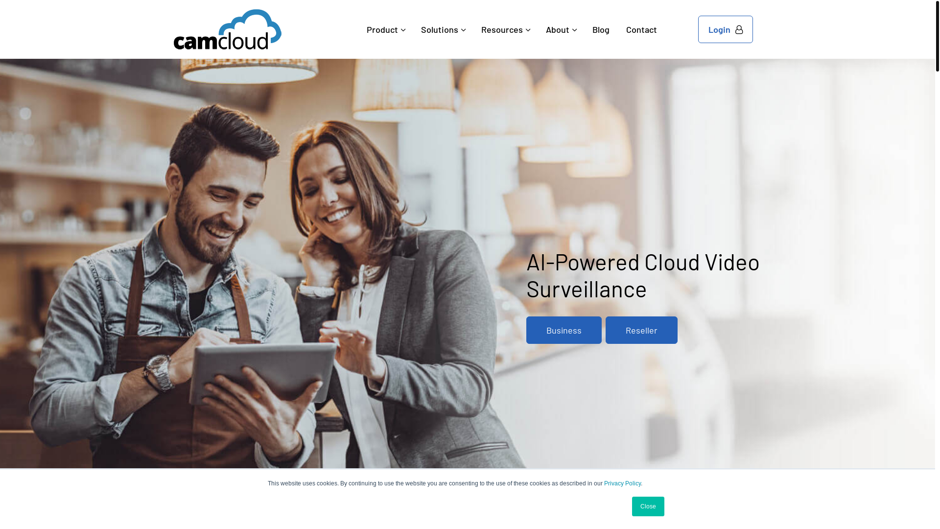 website screenshot of https://usecamcloudapp.com/