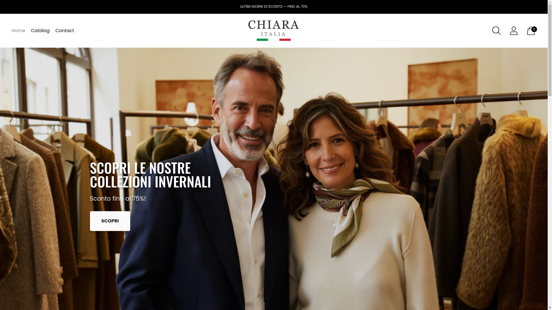 website screenshot of https://chiara-italia.com/