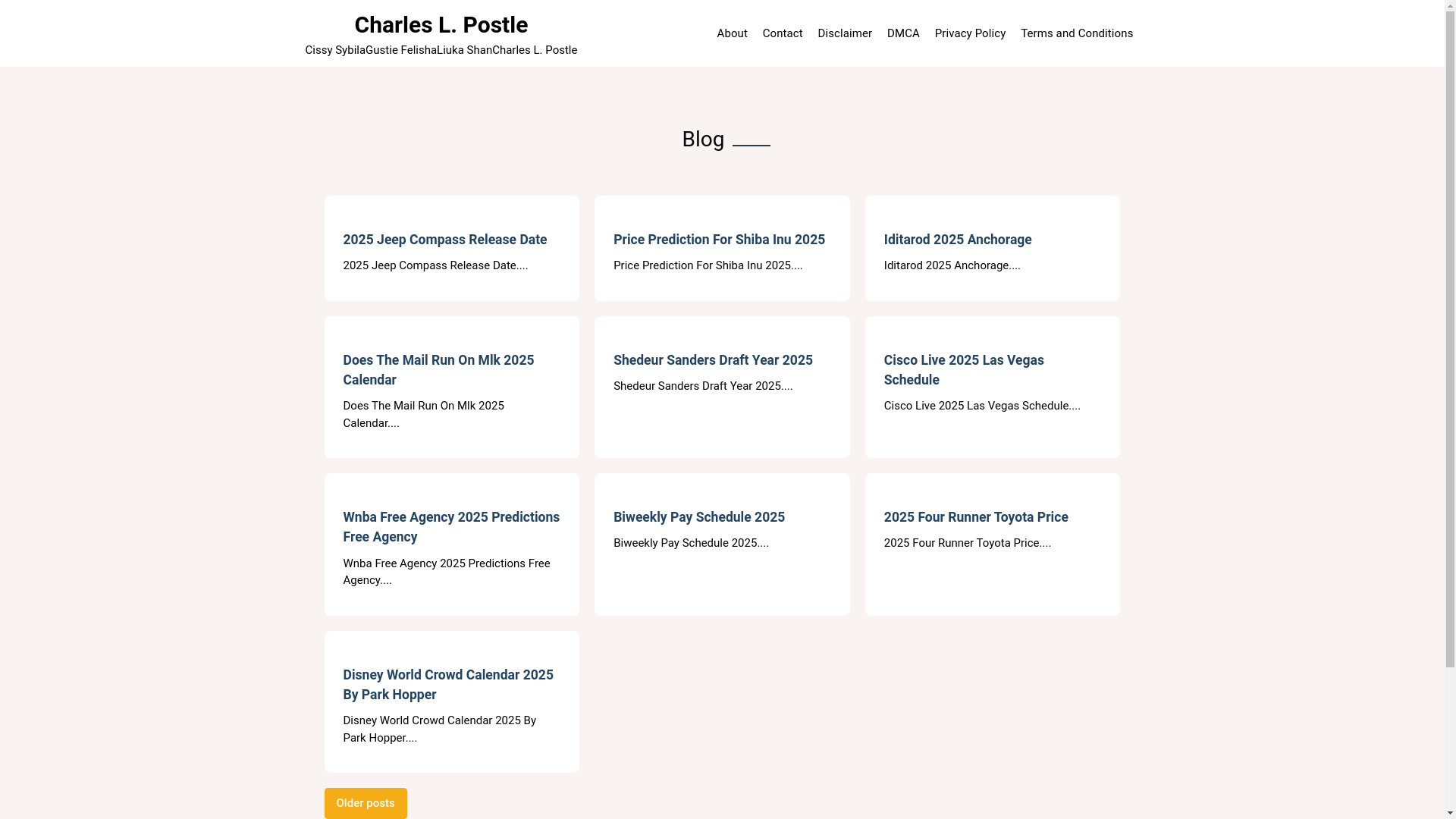 website screenshot of https://charleslpostle.pages.dev/