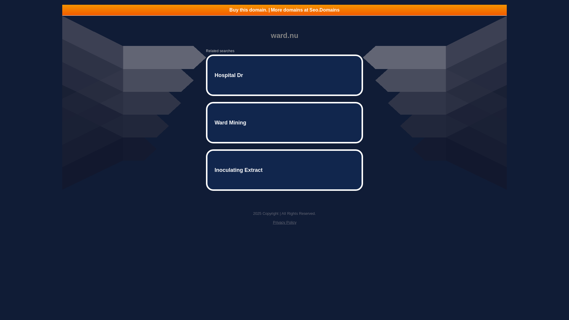 website screenshot of https://www.ward.nu