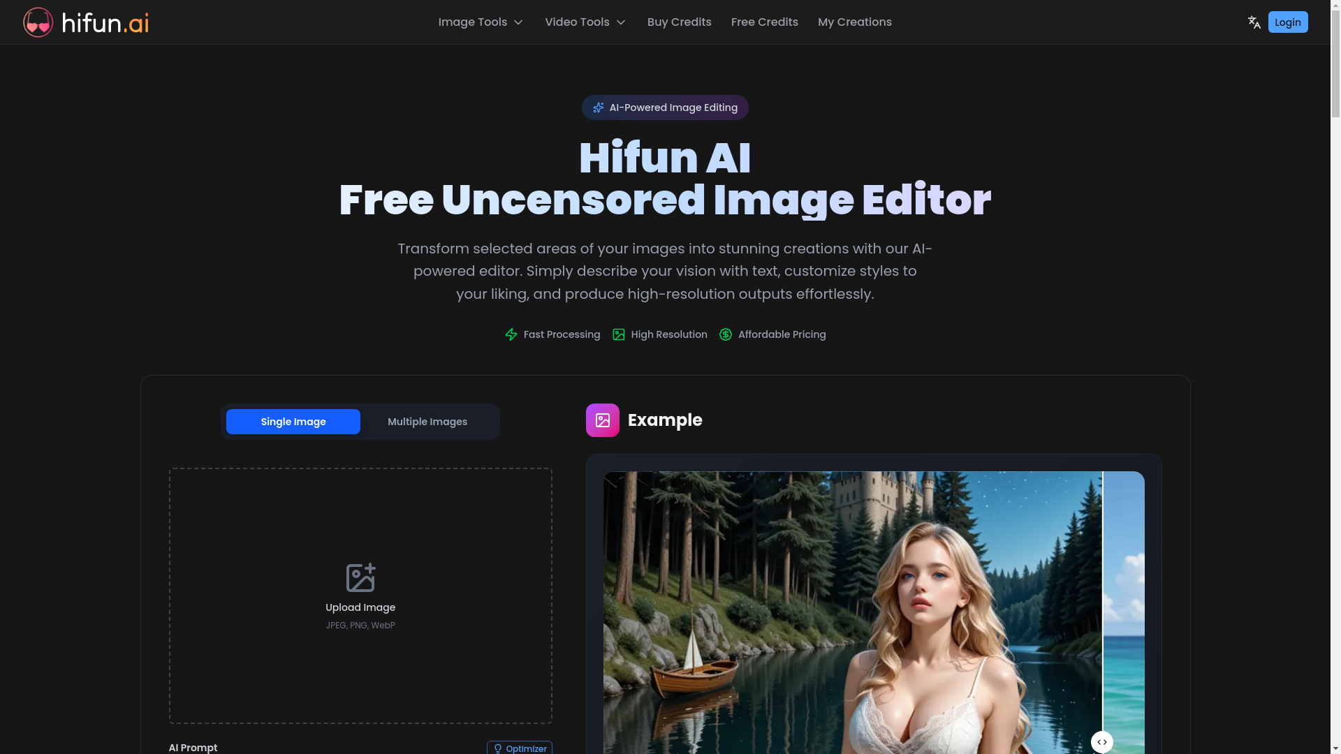 website screenshot of https://hifun.ai/r/6f2d9d4b31af