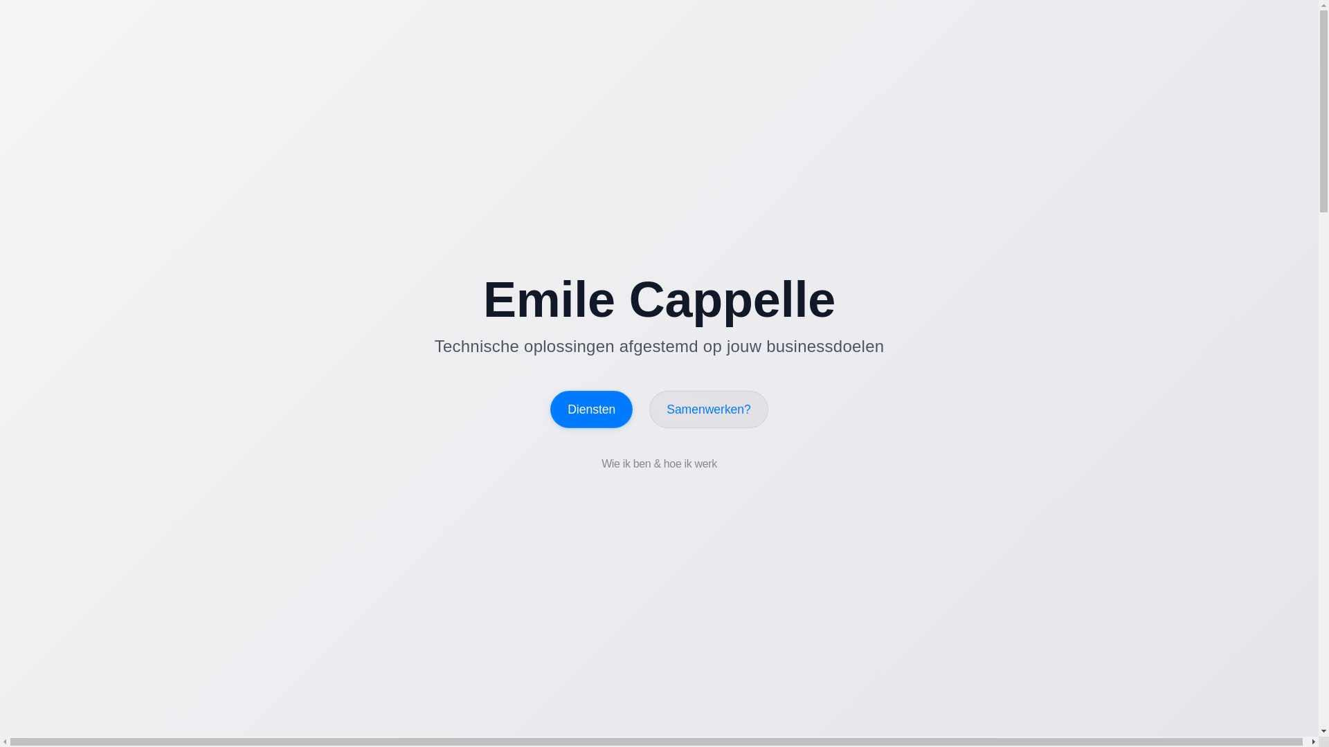 website screenshot of https://cappelle.email/
