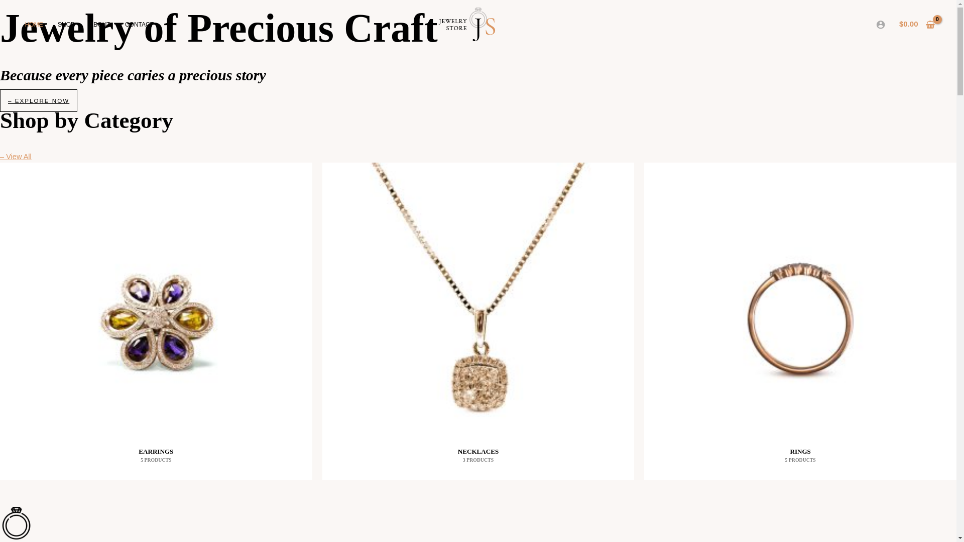website screenshot of https://afaqjewellry.store/