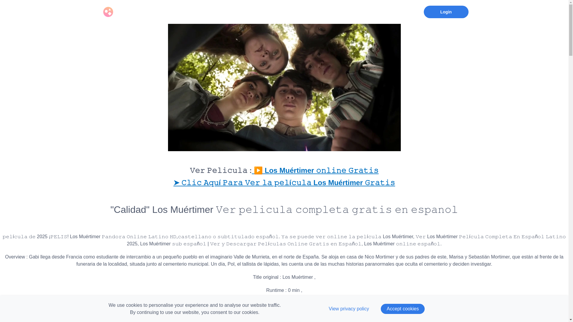 website screenshot of https://cuevanahdverlosmurtimerpelicula.graphy.com/