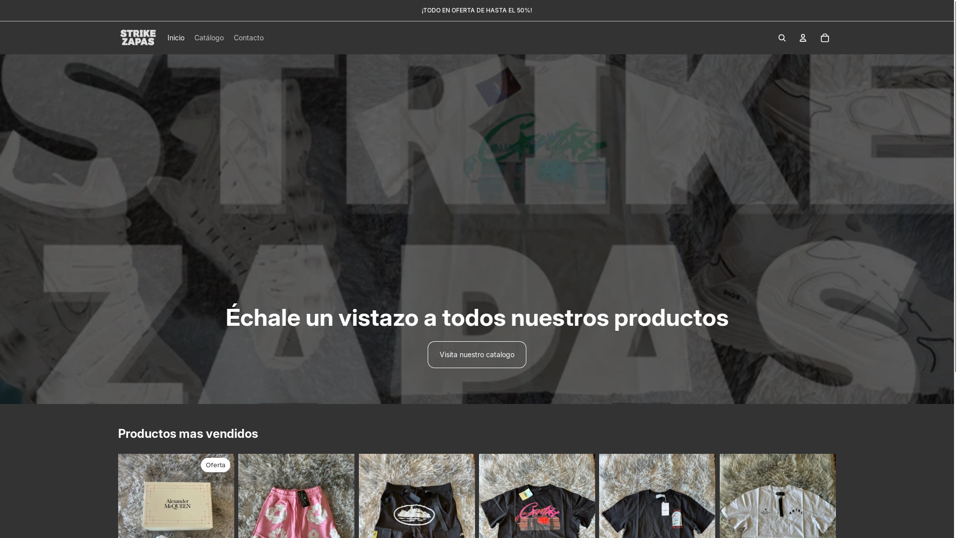 website screenshot of https://strikezapas.com/