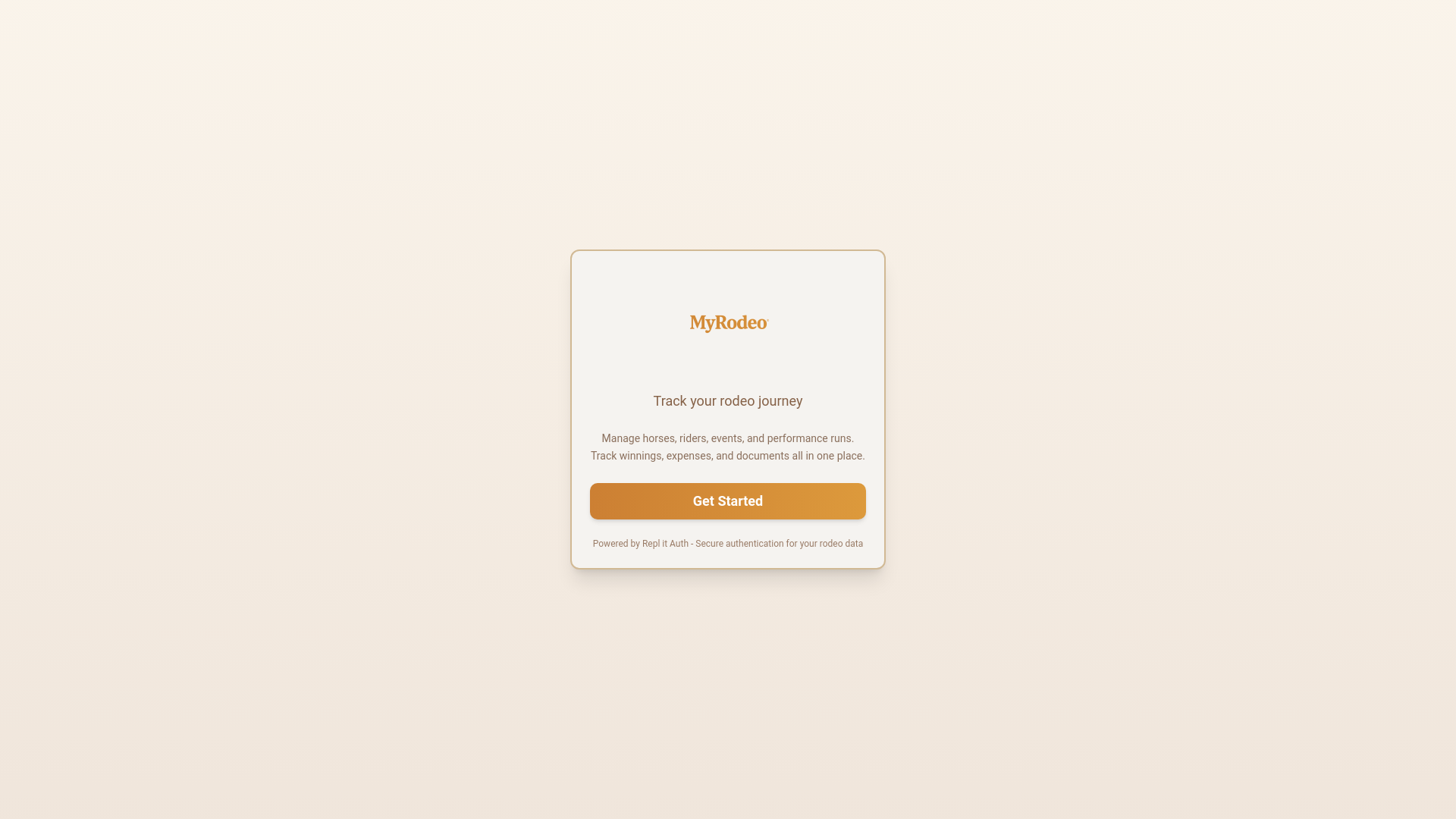 website screenshot of https://myrodeodemo.app/