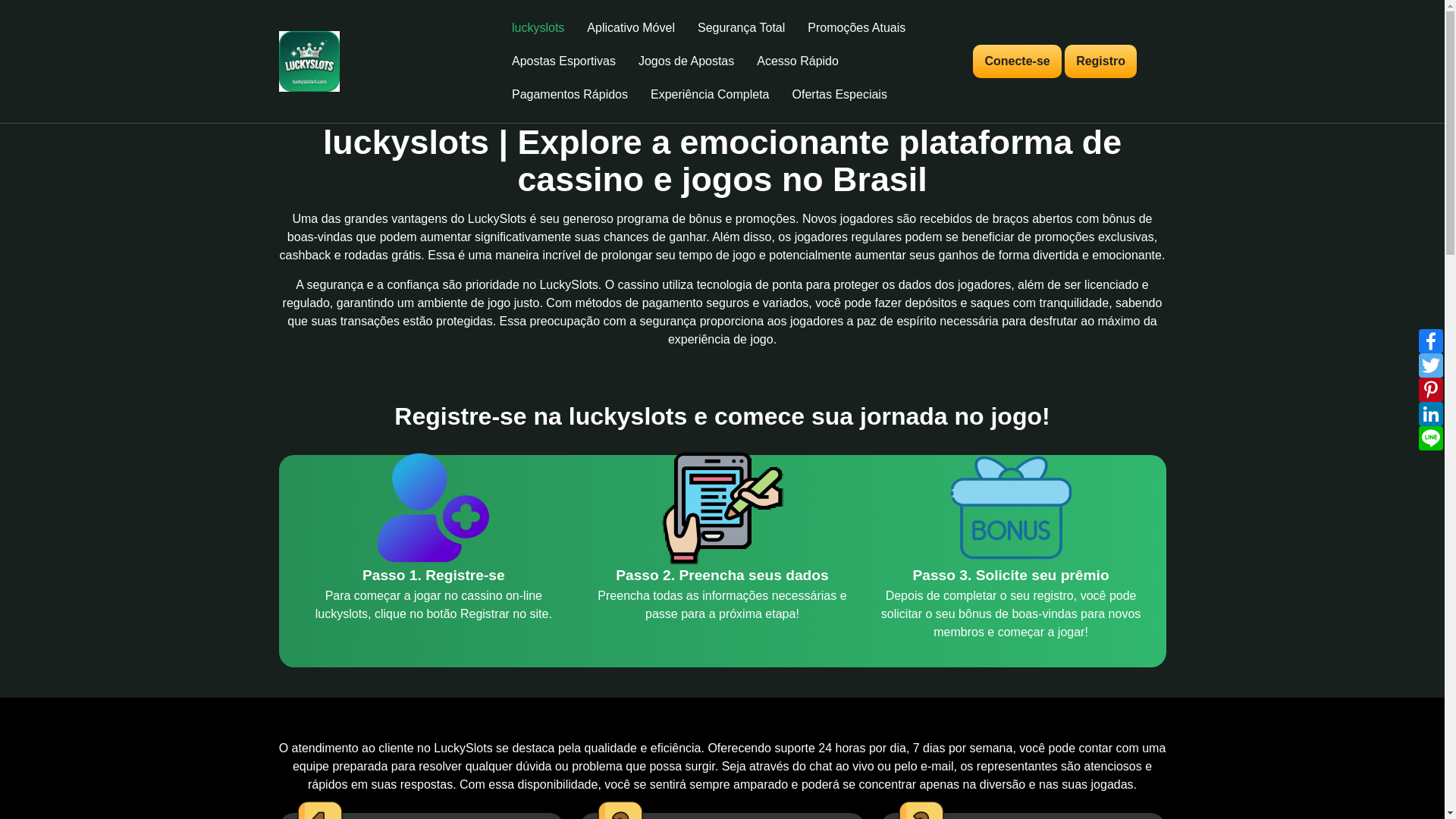 website screenshot of https://luckyslots4.com/