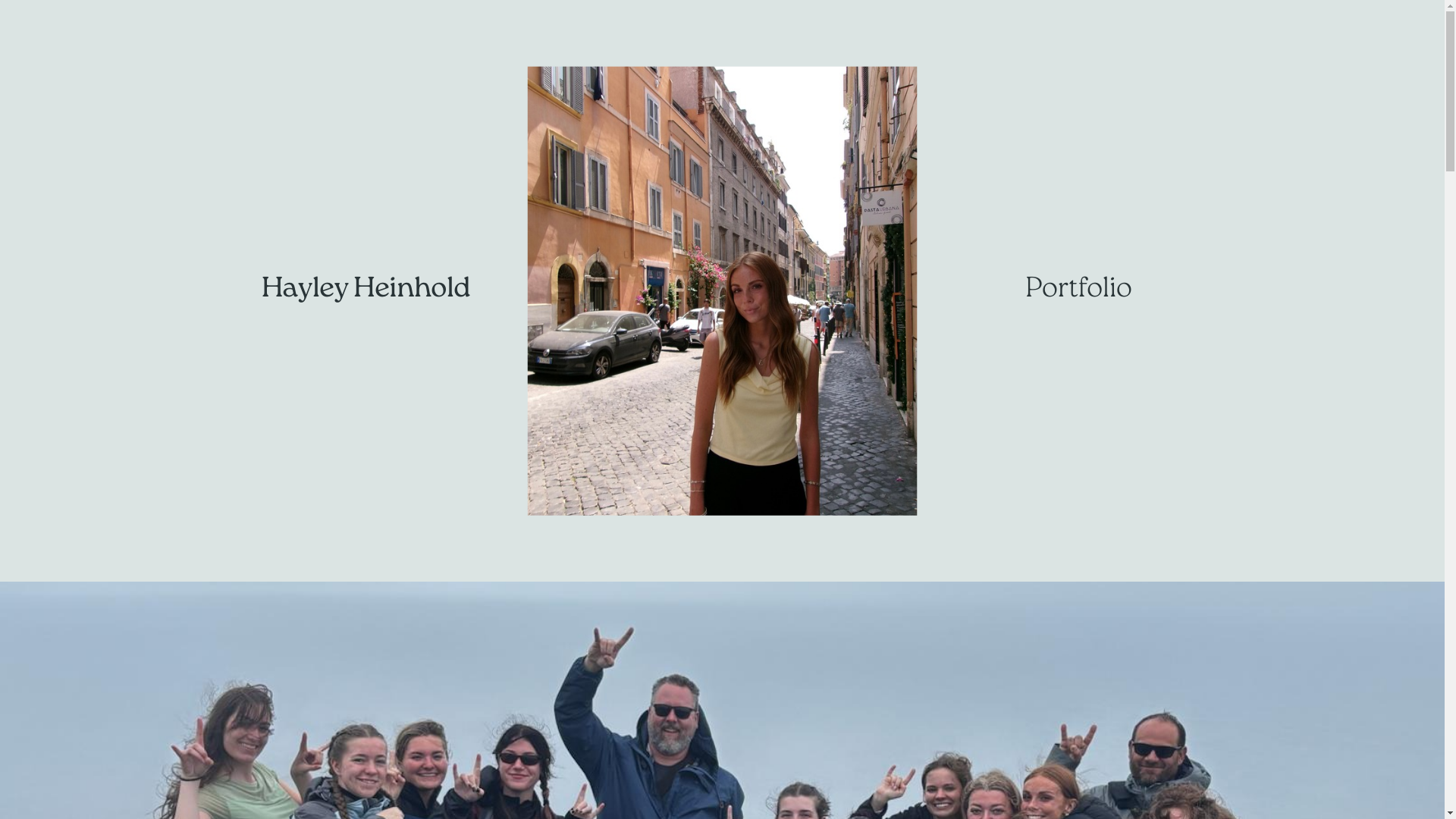 website screenshot of https://hayleyheinhold.com/