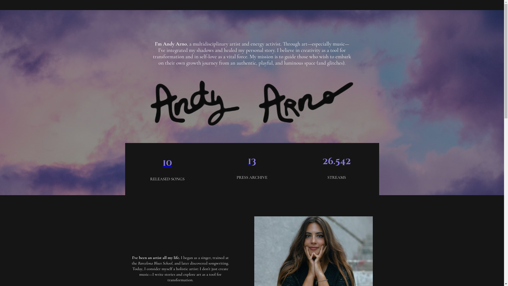 website screenshot of https://andyarno.com/
