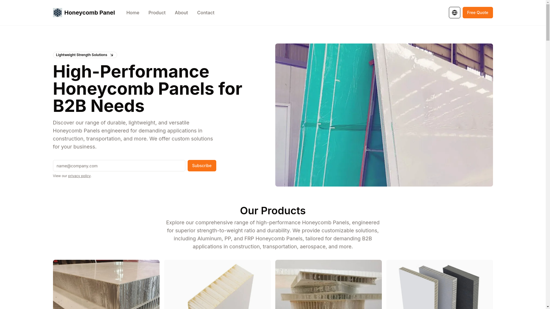 website screenshot of https://honeycomb-panel.pages.dev/