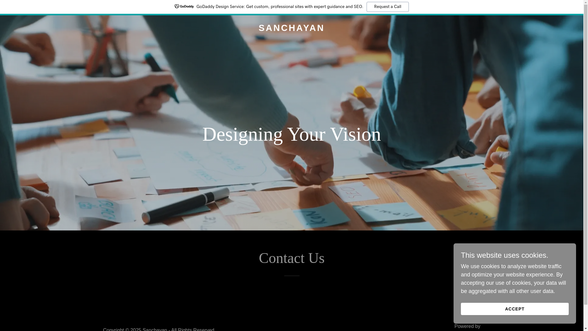 website screenshot of https://sanchayan.work/