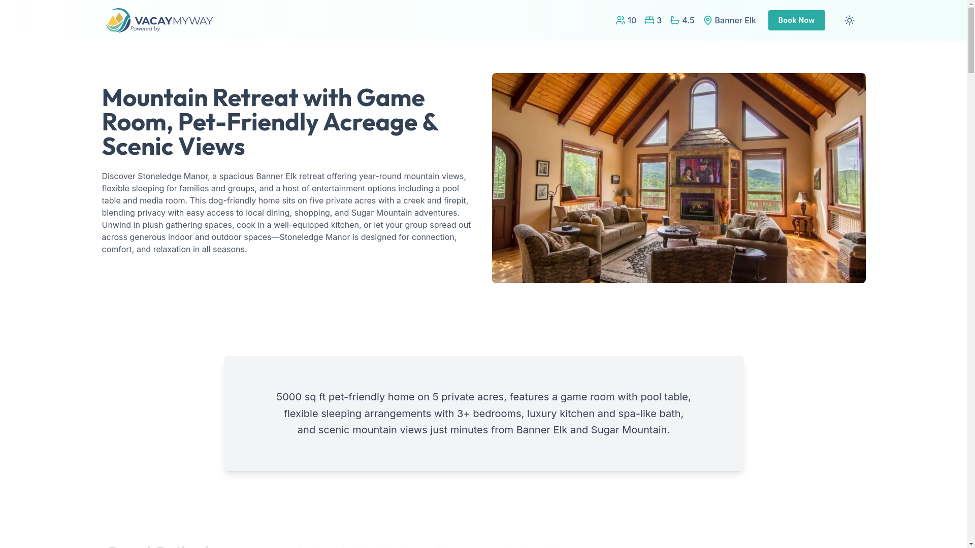 website screenshot of https://bannerelkprivacy.house/