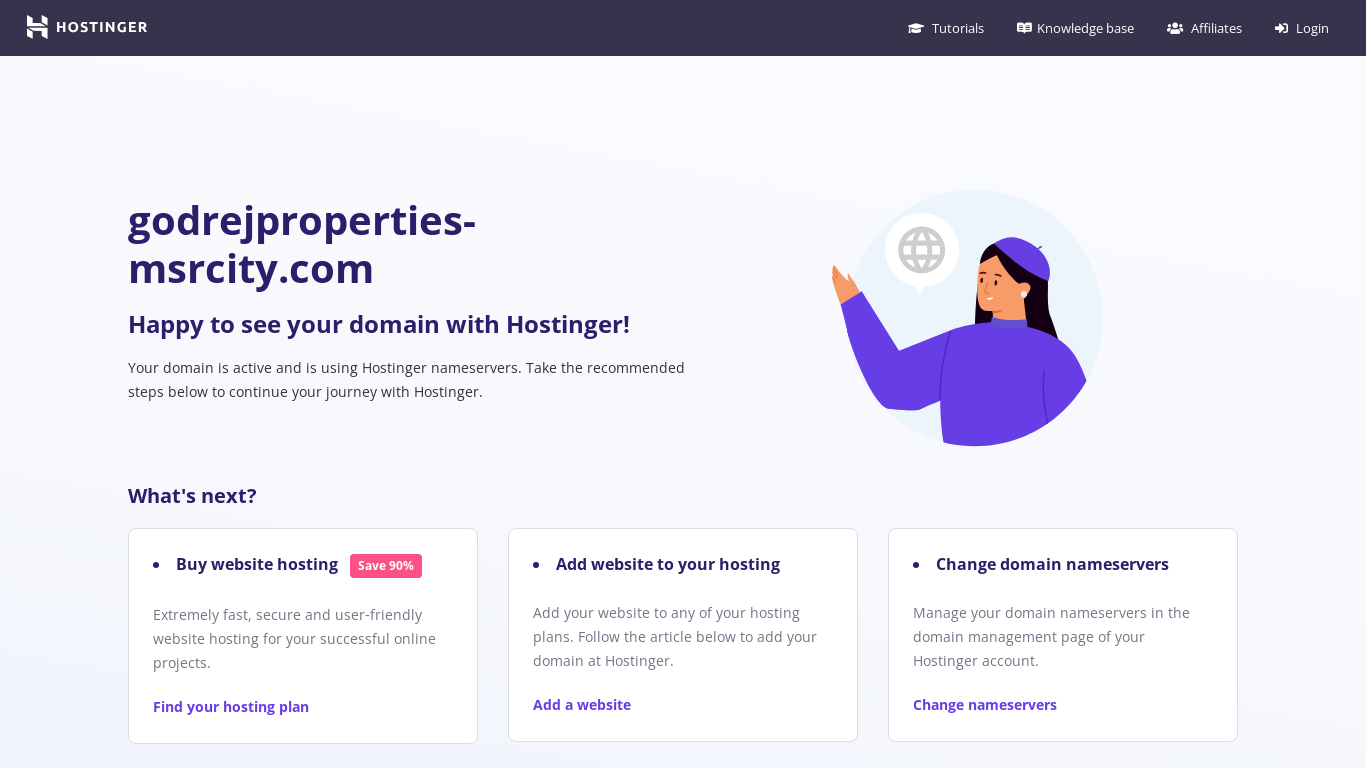 website screenshot of https://godrejproperties-msrcity.com/