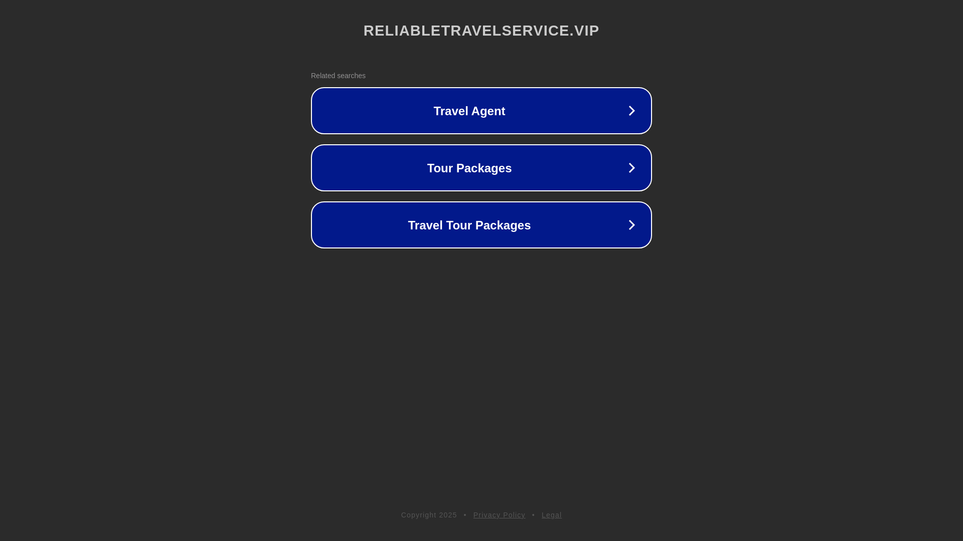 website screenshot of https://reliabletravelservice.vip/