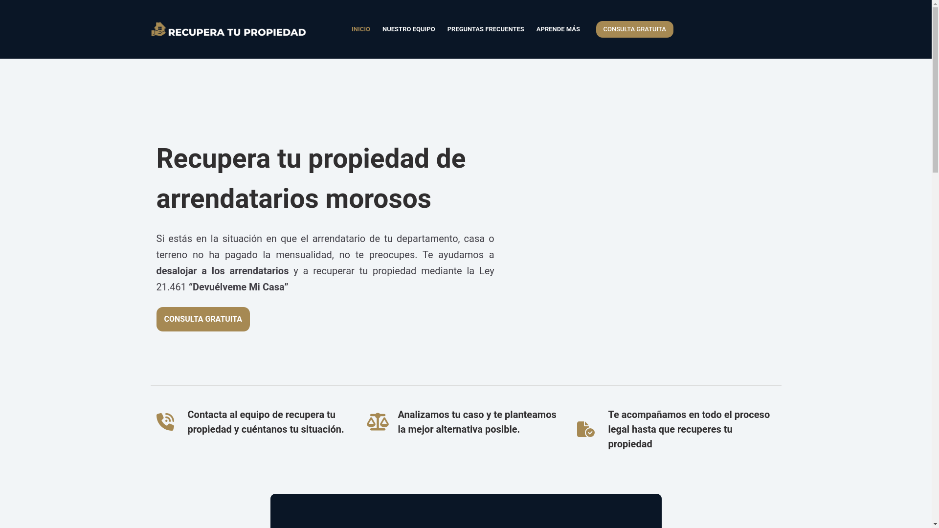 website screenshot of https://recuperamidepa.com/