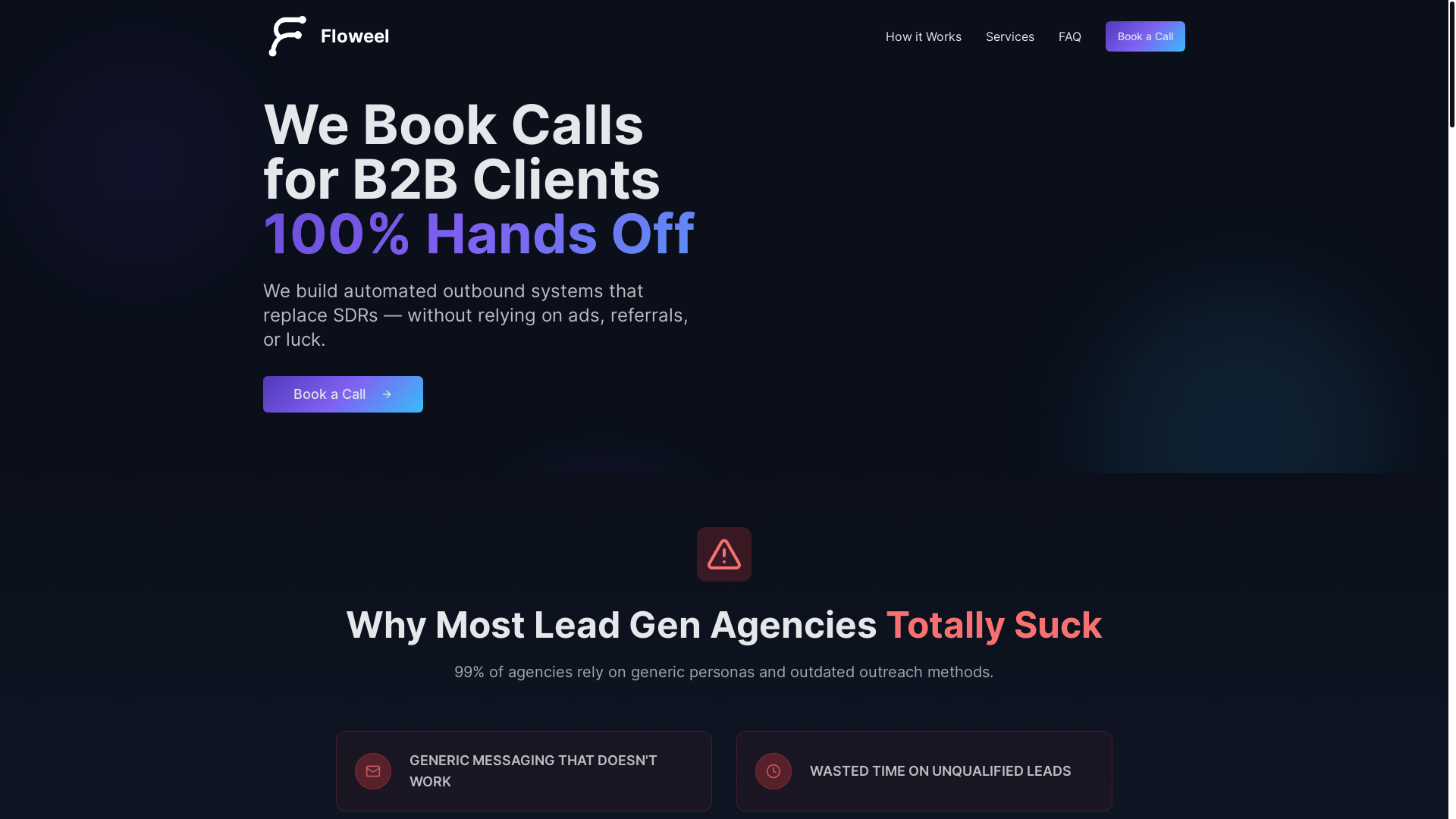 website screenshot of https://teamfloweel.co/
