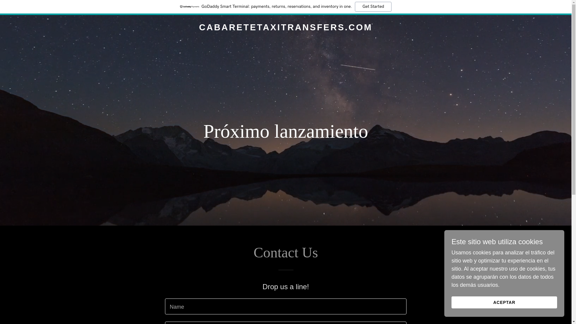 website screenshot of https://cabaretetaxitransfers.com/