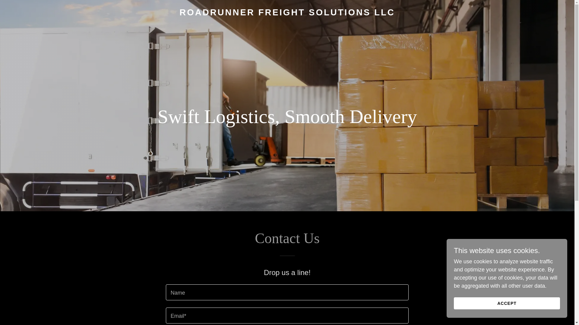 website screenshot of https://roadrunnerfreightsolutions.com/