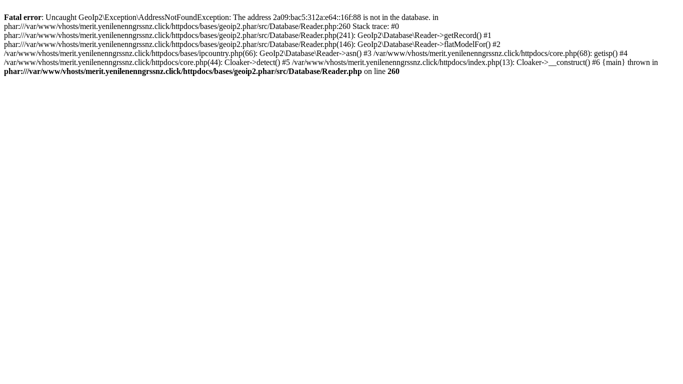 website screenshot of https://meritgunceladresi.click/